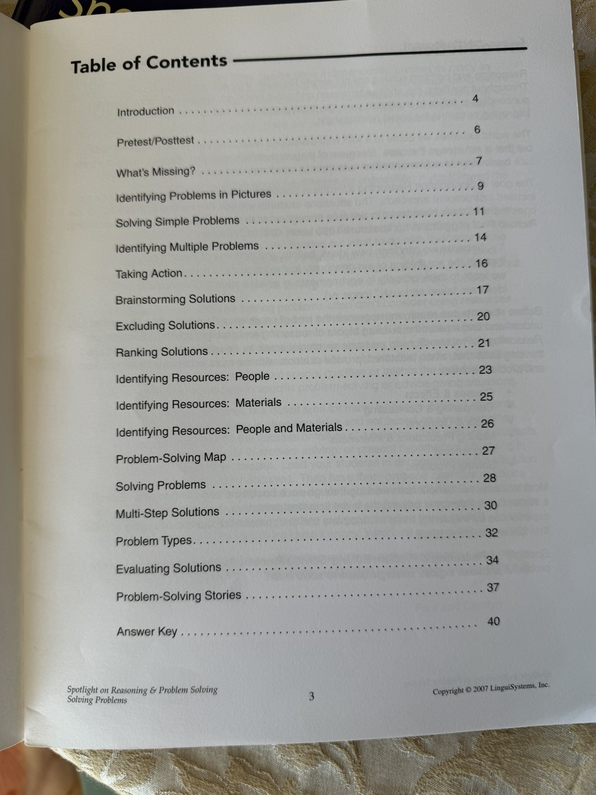 Spotlight on Reasoning & Problem Solving: Solving Problems Linguisystems 6 & Up