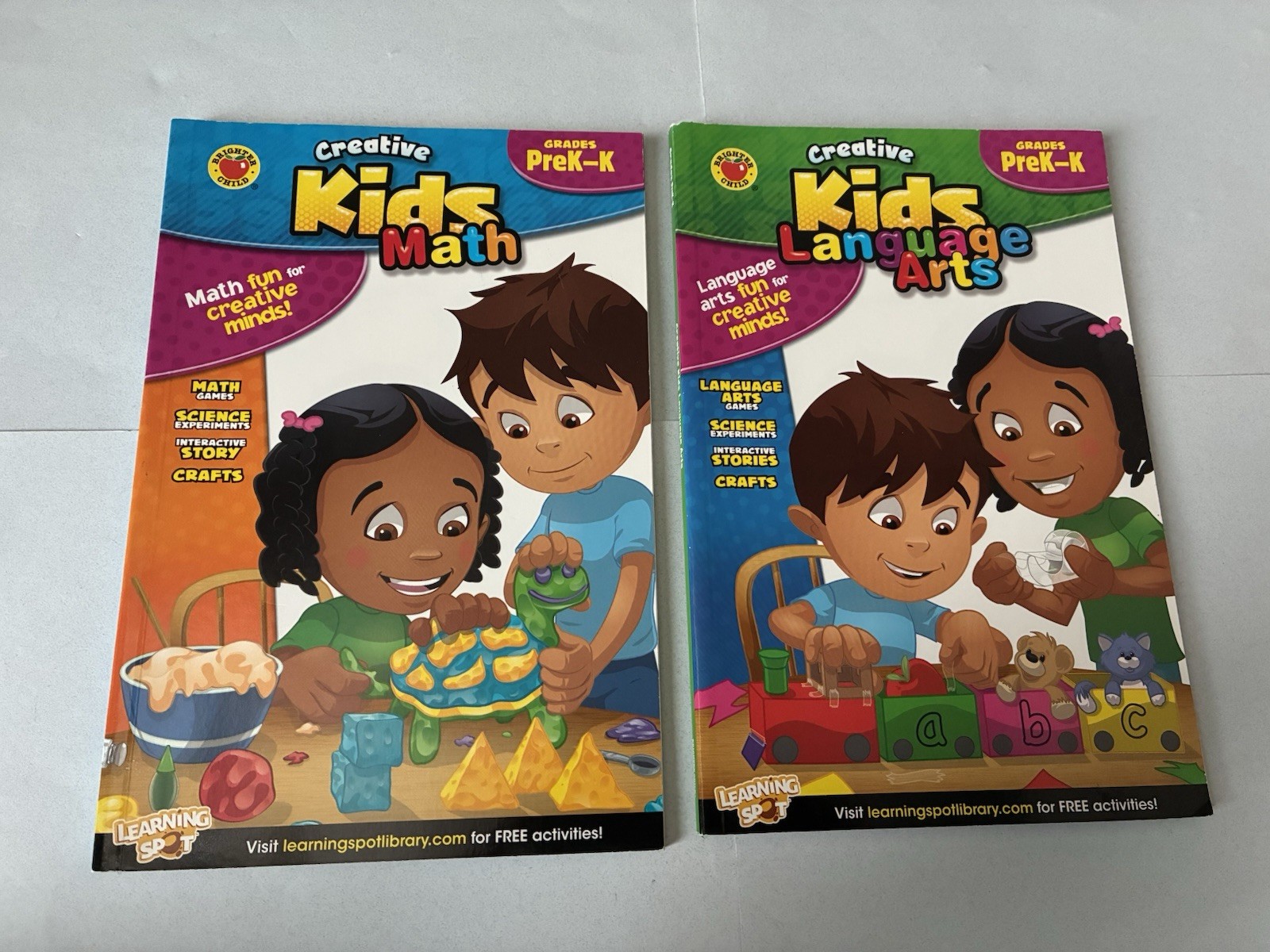 Creative Kids Math Language Arts lot prek k Carson-Dellosa workbook learning
