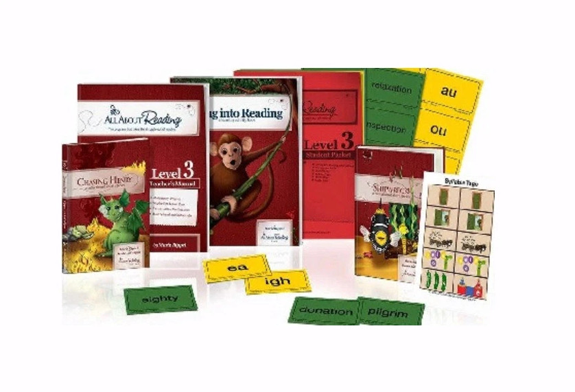 All About Reading Level 3 Materials, Colorized Version Phonics Curriculum