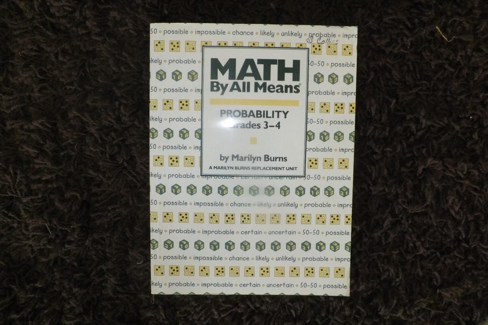 Math By All Means-Probability Grade 3-4 by Marilyn Burns (1995, Paperback)
