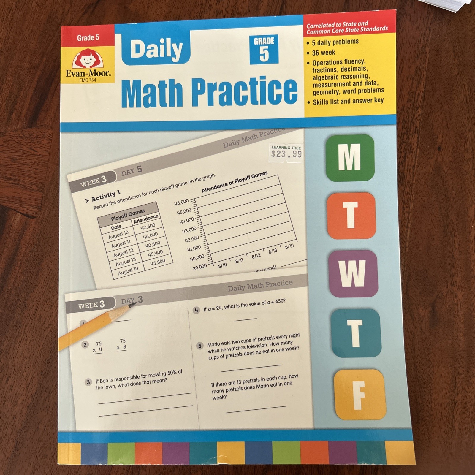 Daily Math Practice, Grade 5 New