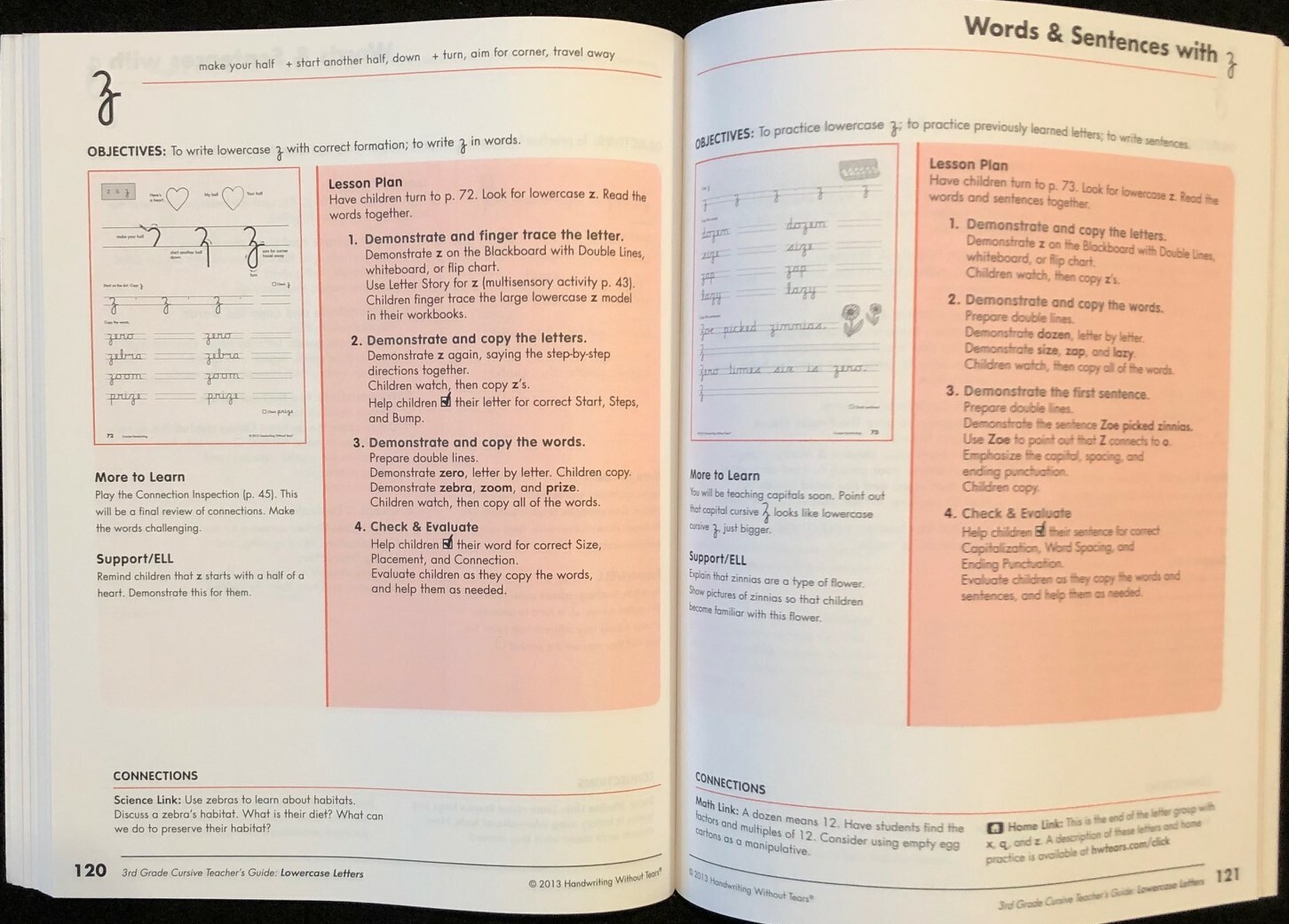 3rd – HANDWRITING WITHOUT TEARS (Cursive Teacher’s Guide) (2013)
