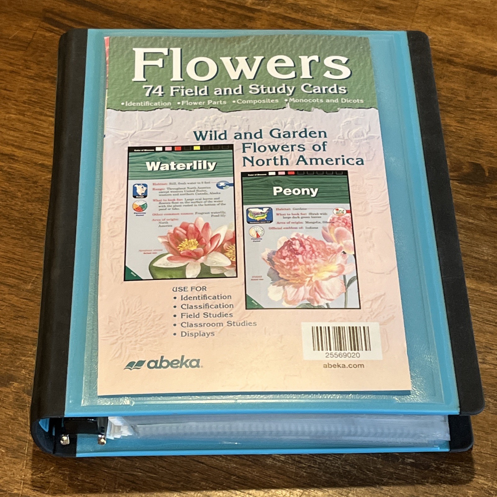 ABEKA FLOWERS 74 FIELD AND STUDY CARDS Organized In Binder And Page Protecters