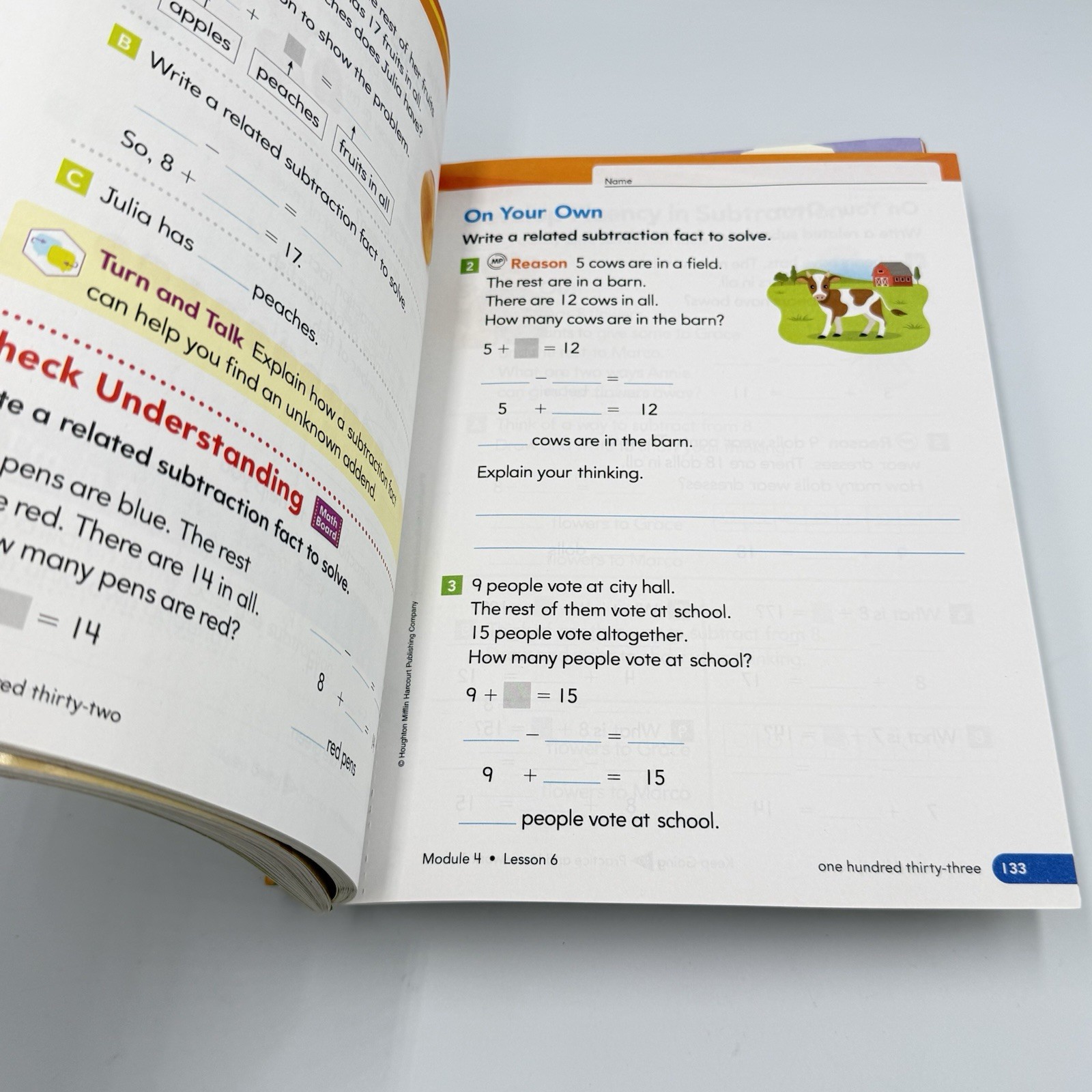 HMH into Math Georgia Grade 1 Modules 1-18 NEW – 7 Workbooks Total Colorful Set