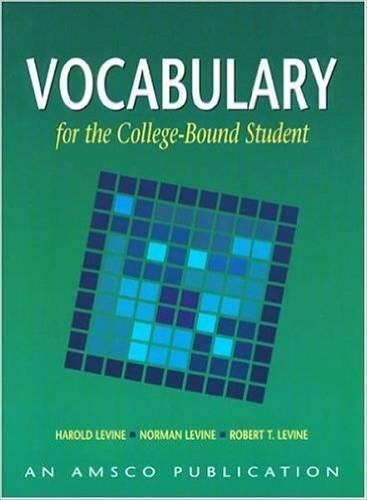 Vocabulary for the College Bound Student (paperback)