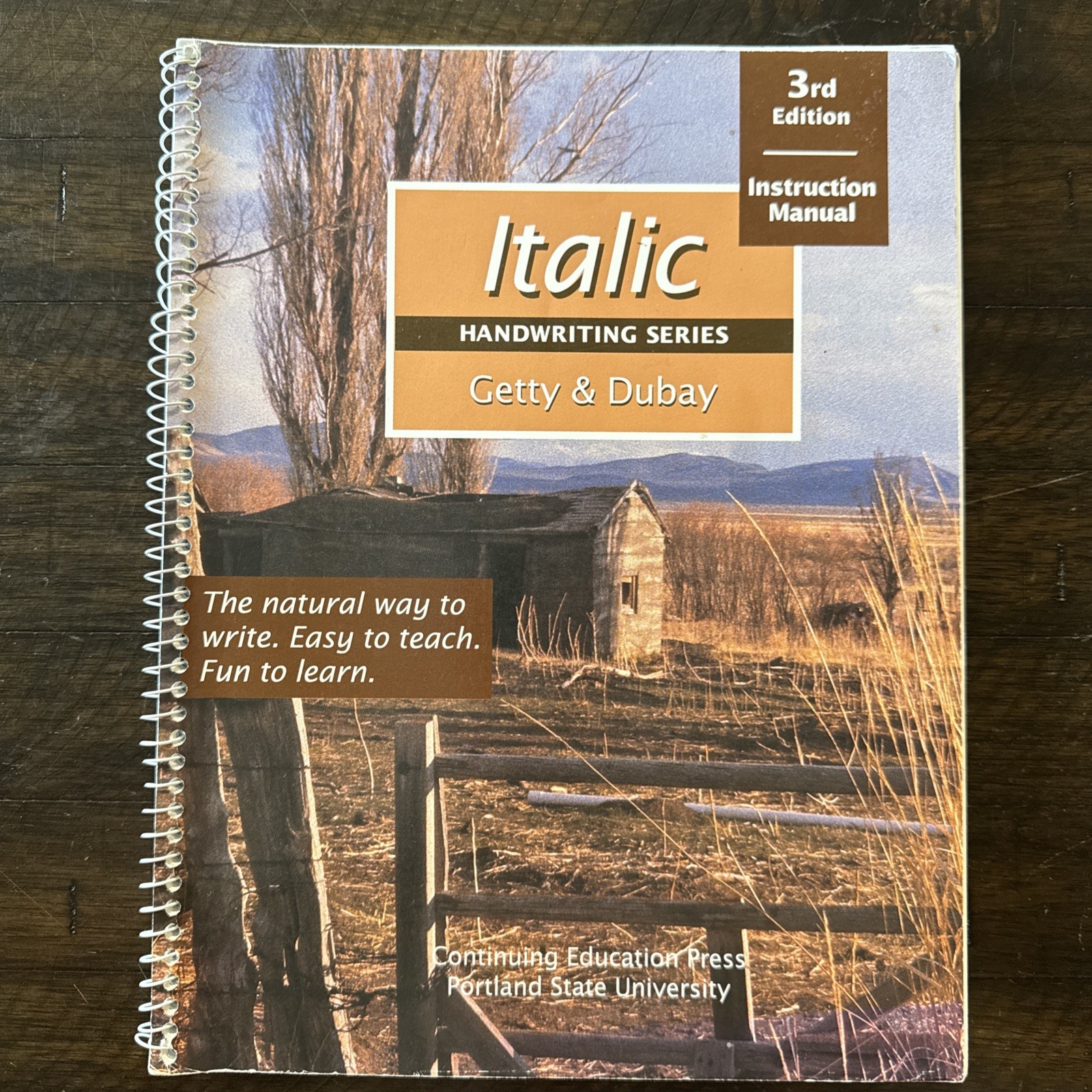 Instruction Manual 3rd Edition Getty & Dubay Italic Handwriting Series, 1994, VG