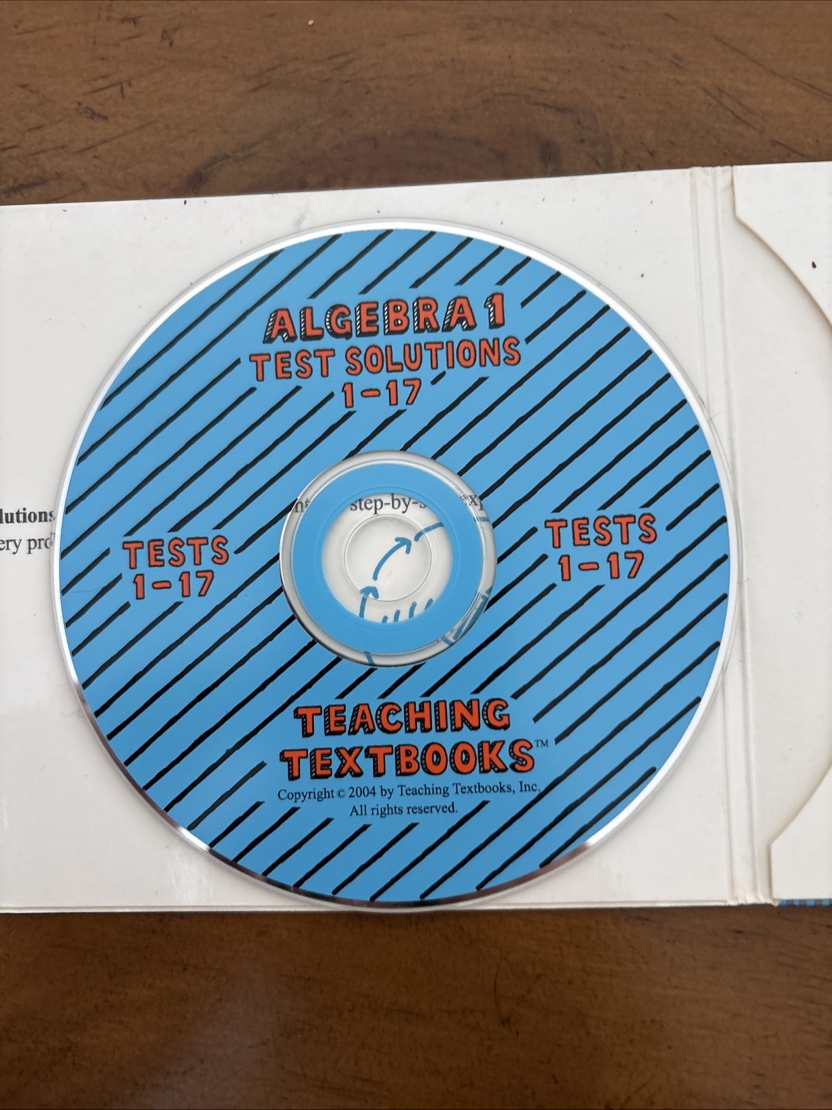 TEACHING TEXTBOOKS Algebra 1 Test Solutions CD Homeschool Self Grading NEW