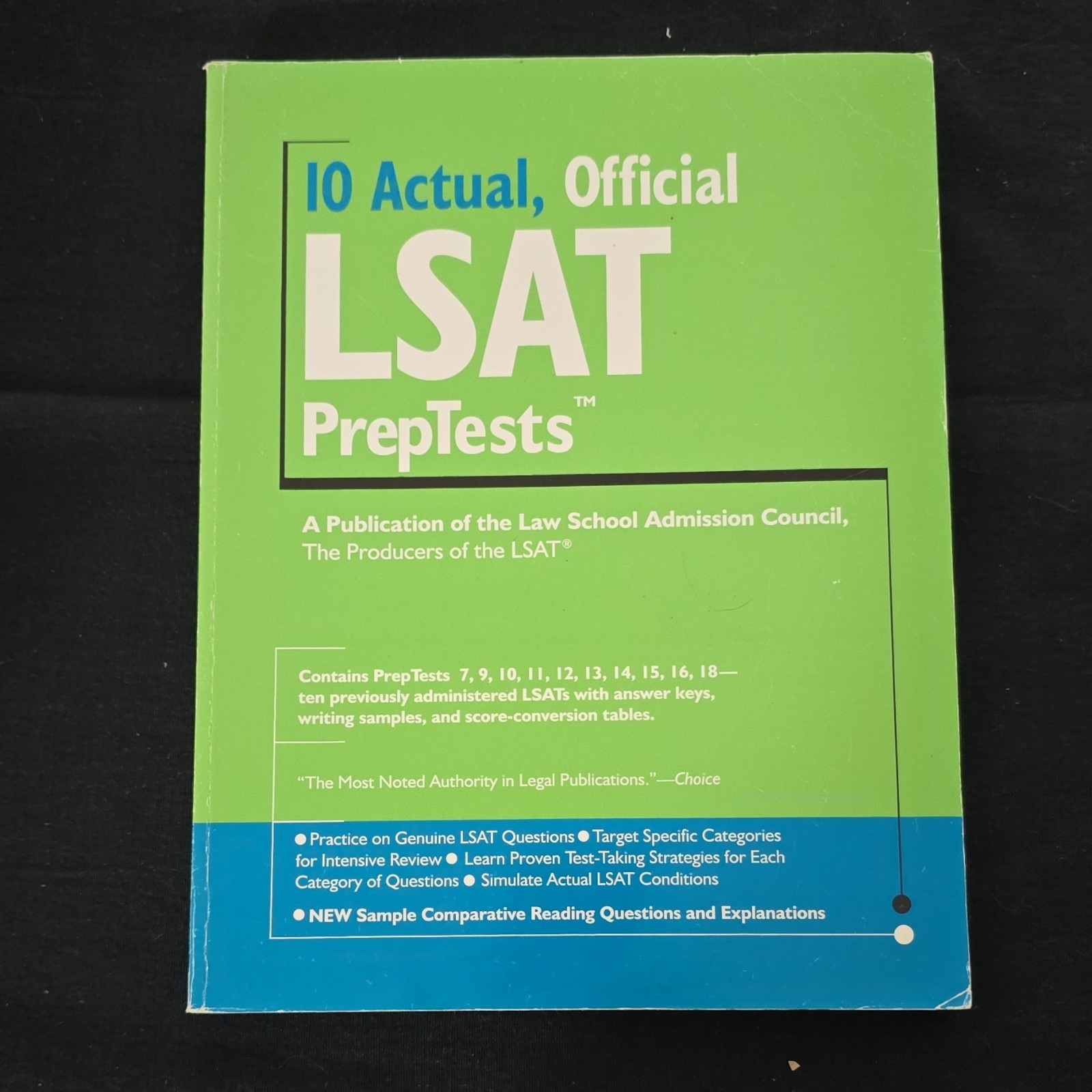 10 Actual, Official LSAT PrepTests by Law School Admission Council, Paperback
