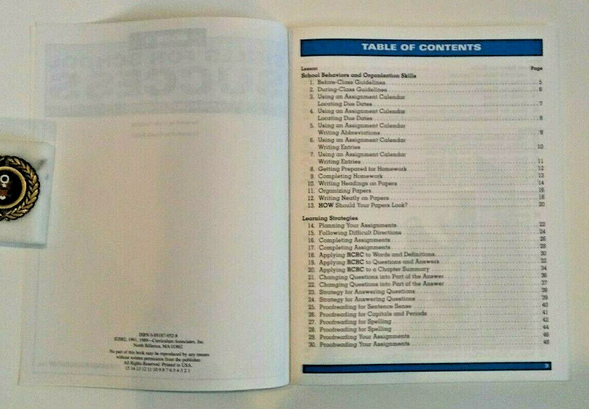 Essential Skills for School Success Math Reading Learning Strategies 3rd Grade 3