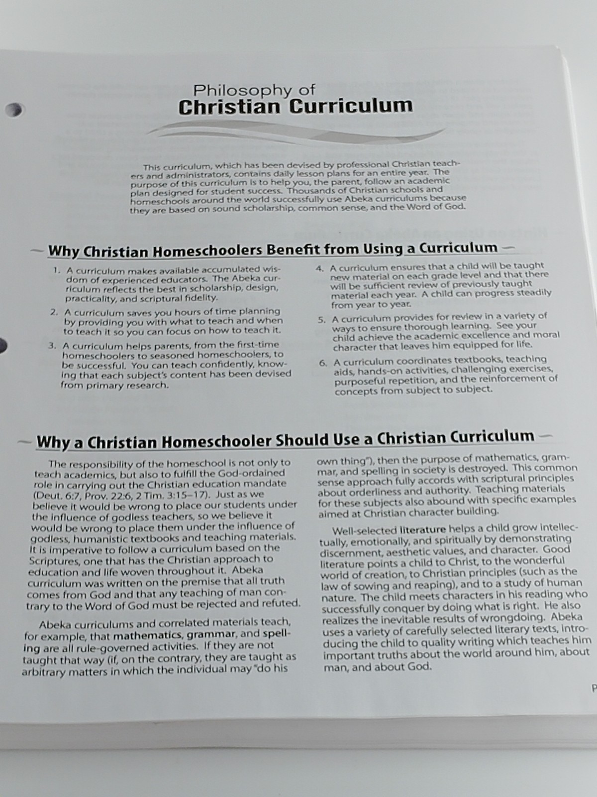 Abeka Arithmetic 3 Curriculum Lesson Plans