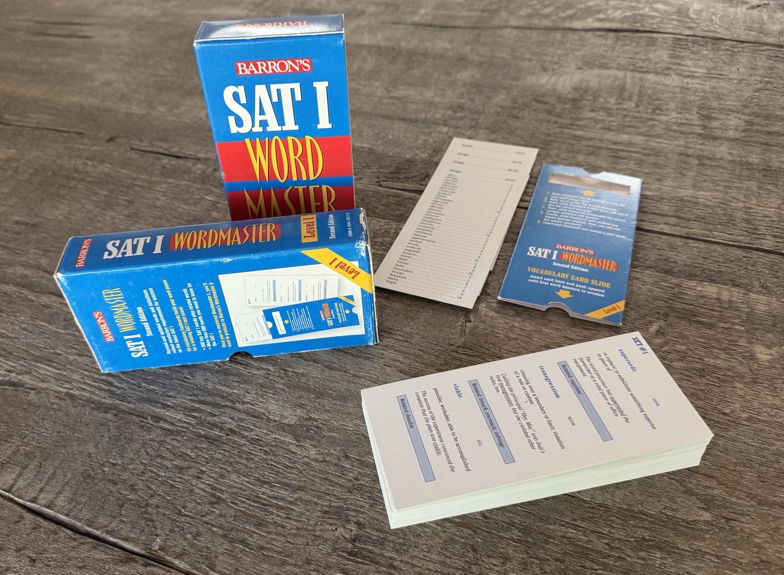 Barron’s SAT I Word Master Level I Vocabulary Flashcards Set, Second Edition