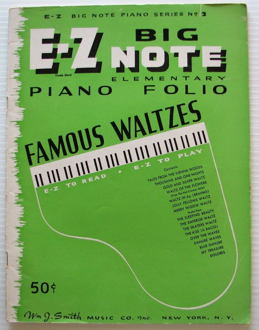 Famous Waltzes Arranged by F. HENRI KLICKMANN E-Z Big Note Piano Series No 2