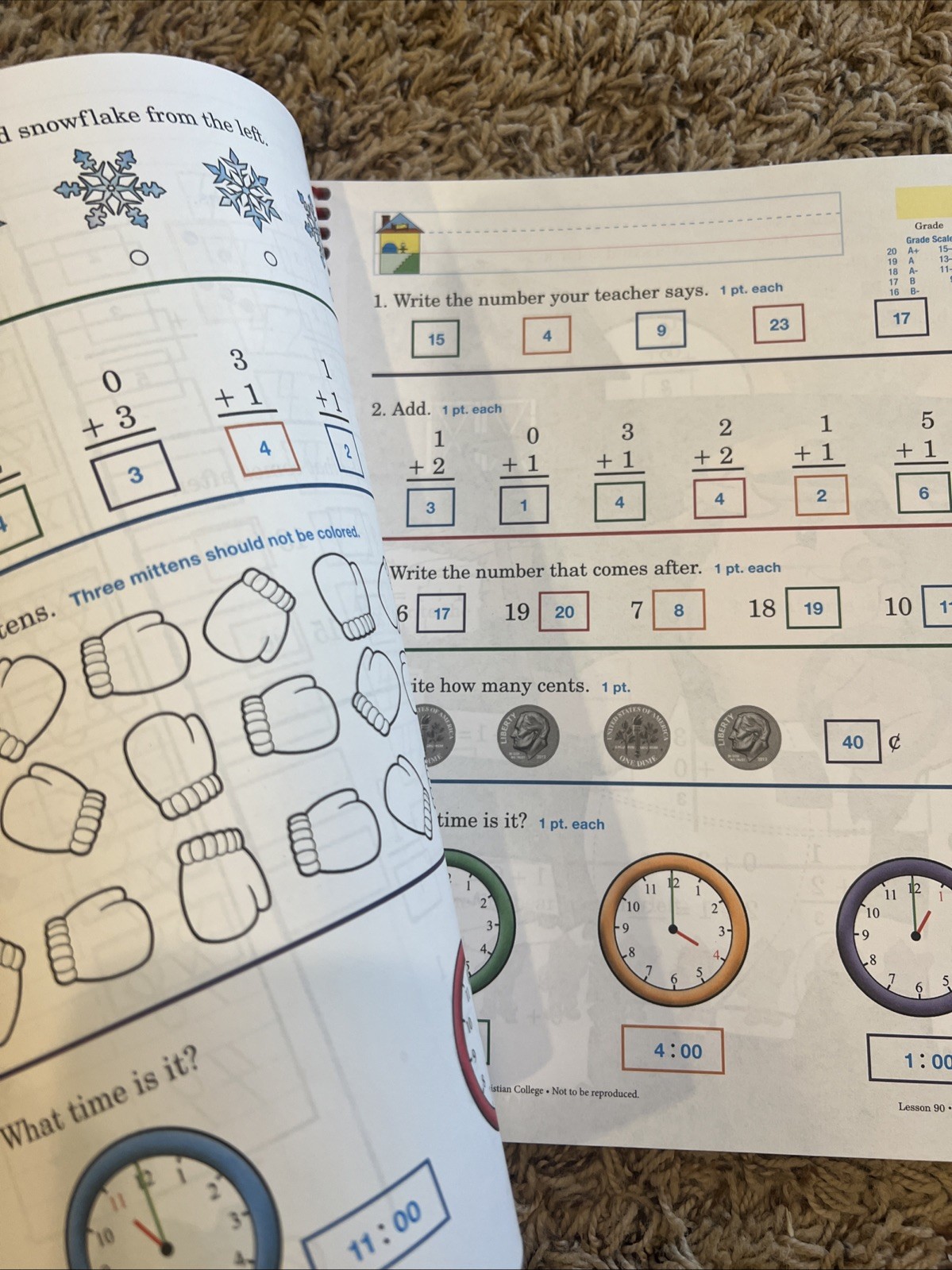 Abeka Numbers Skills Arithmetic K5 2nd Edition TEACHER KEY Letter