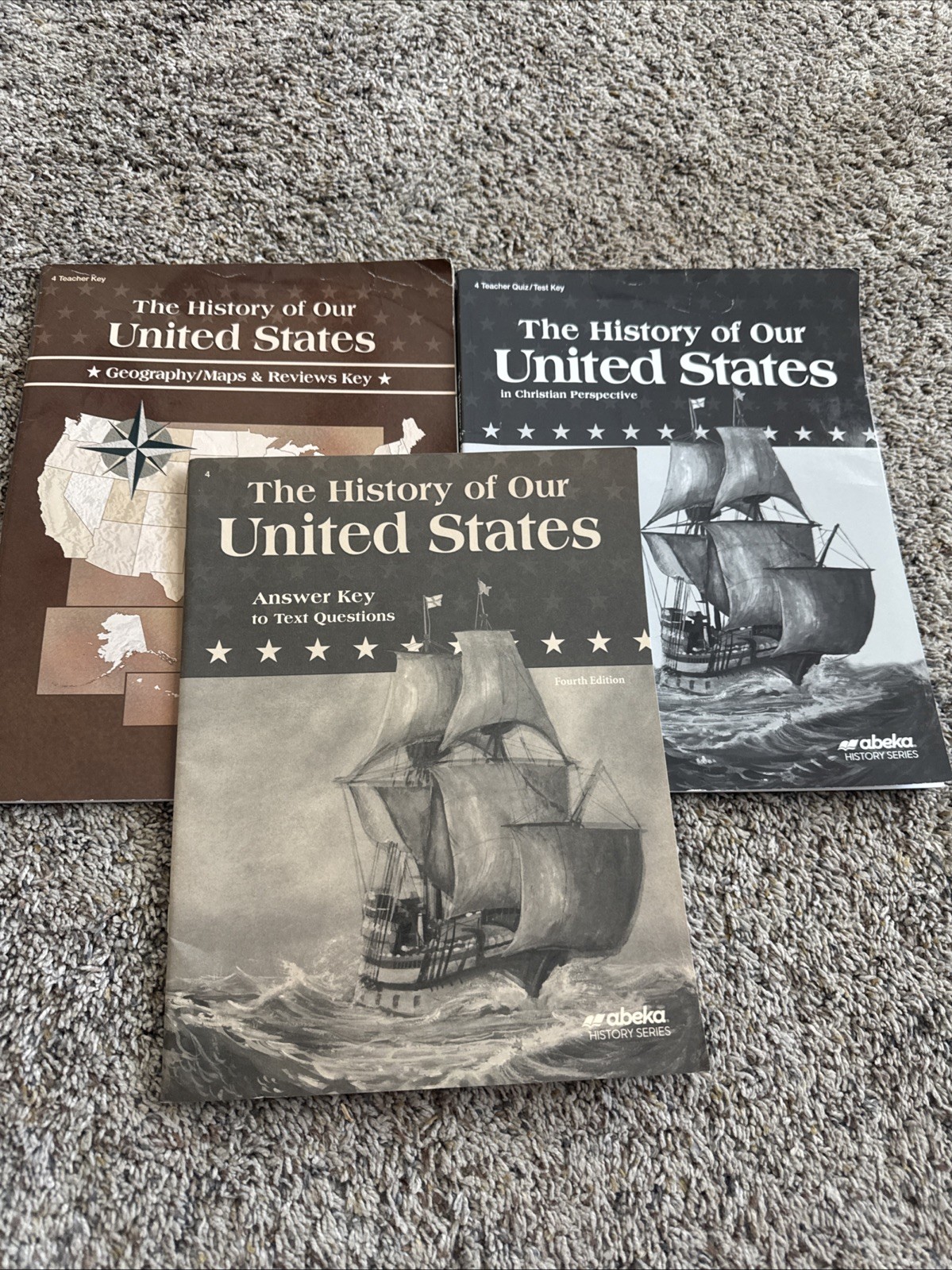The History Of Our United States Geography/maps & Answers To Text & Quiz/tests