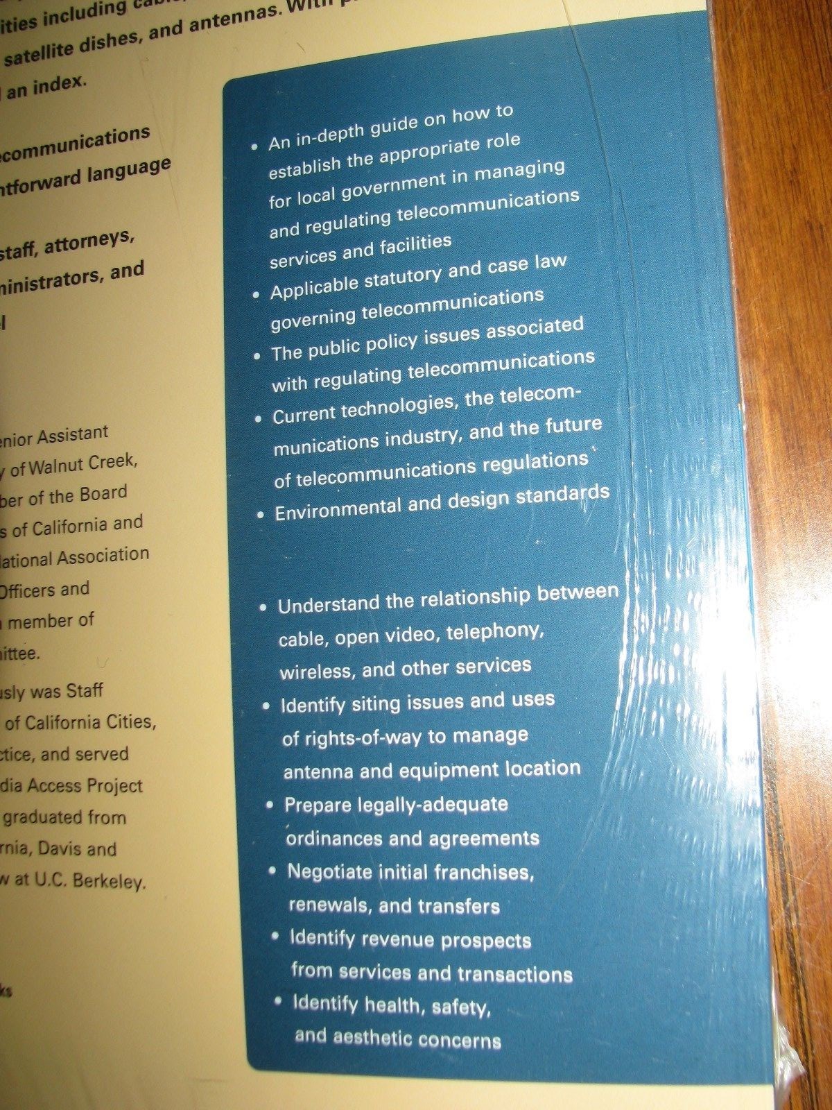Telecommunications 2002 The Governmental Role Managing the Connected Community