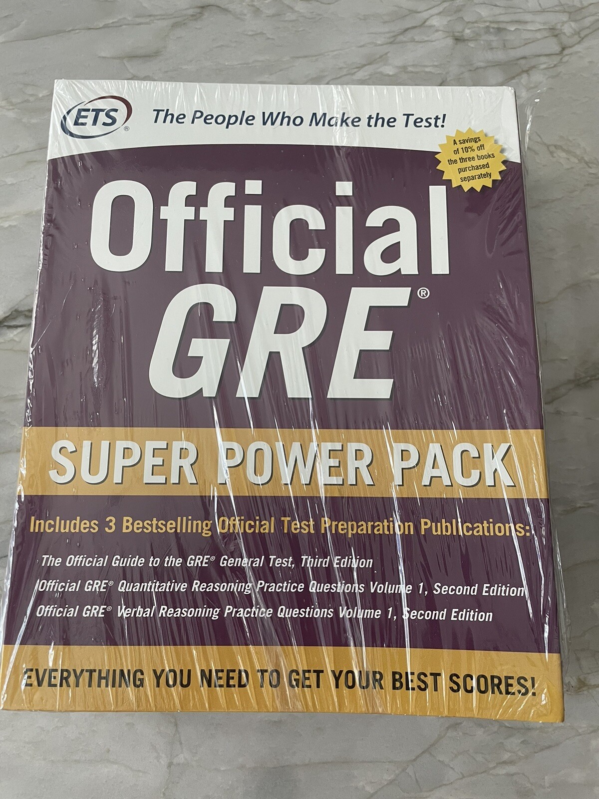Official GRE Super Power Pack by ETS Brand New/Sealed (3 Books)