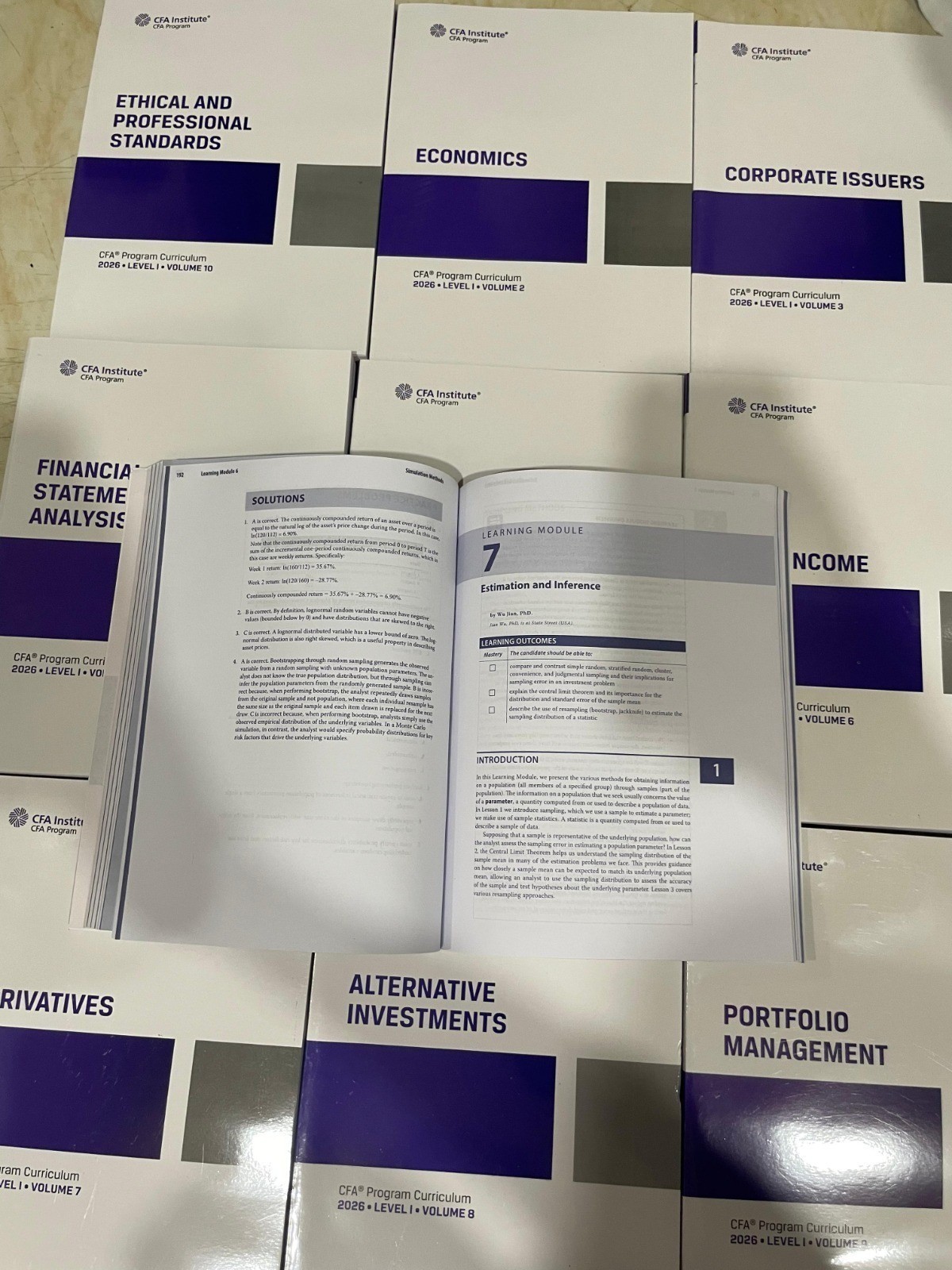 2026 CFA Program Curriculum Level 1 Box Set Volume 1-10 (Hard Copies) Latest Ed.