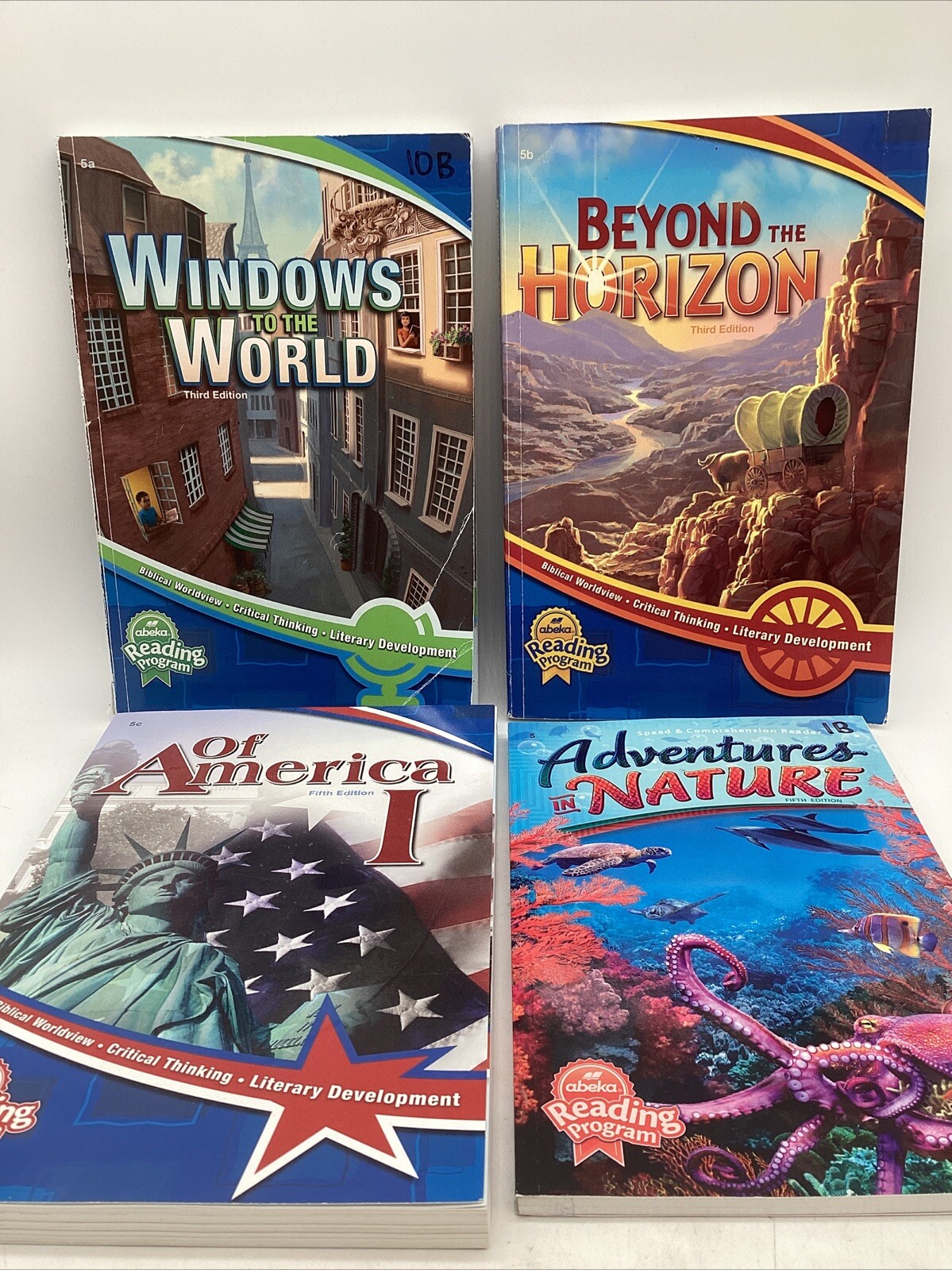 Abeka 5th Grade Reading Set- 4 Readers