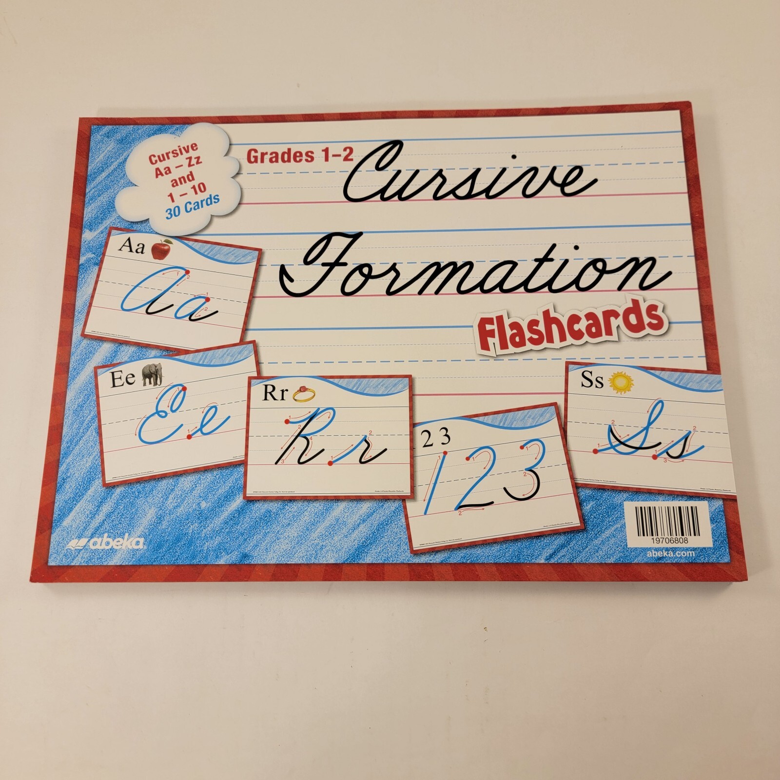 Abeka Reading Program Cursive Formation Flashcards 1st And 2nd Grade