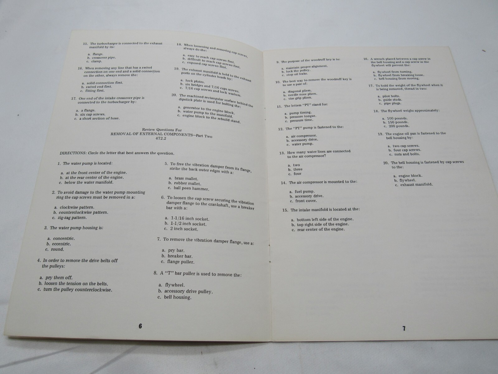 vintage Study guide 472 Diesel Mechanics explained by Zdenko Gega