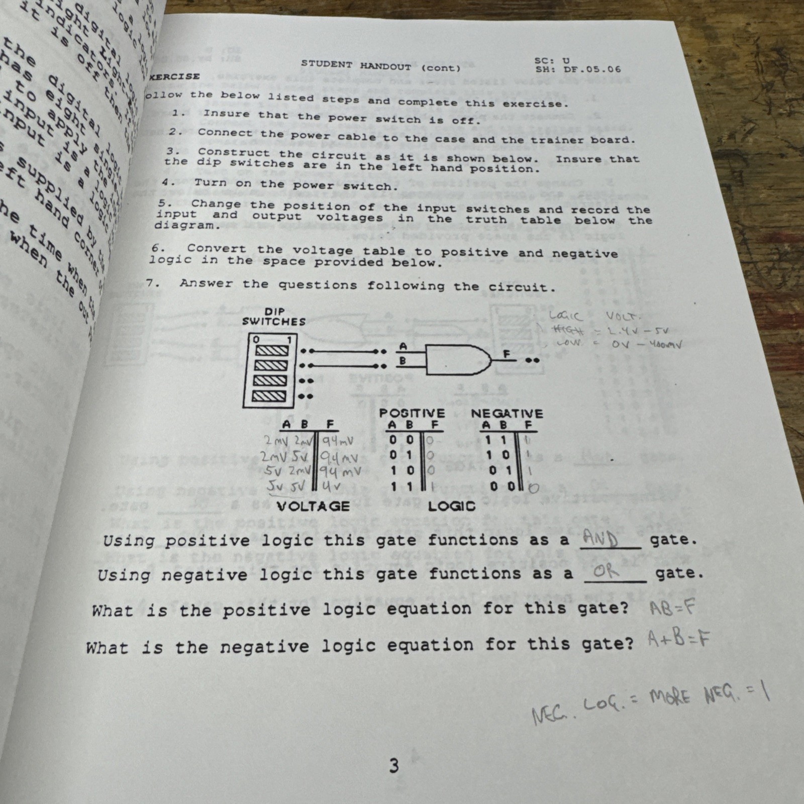 Marine Corps Communication Electronics School Mid 1990’s Workbook DF 05 Digital