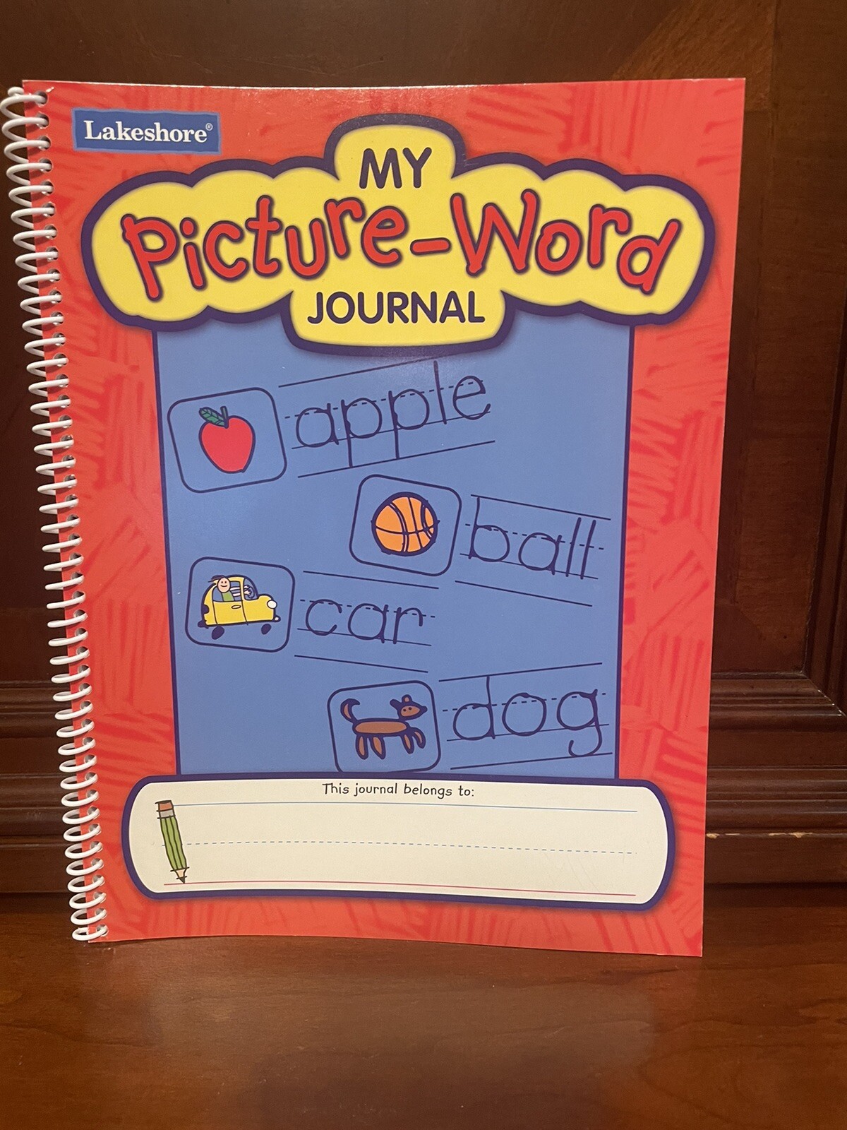 Lakeshore My Picture Word Journal Kindergarten Level Writing Letters, Words 4+