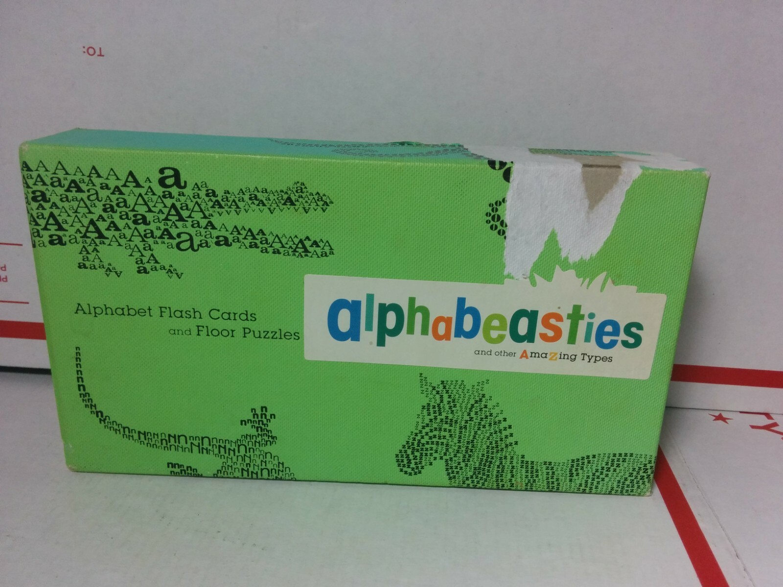 Alphabeastie Alphabet Flash Cards Floor Puzzles – 22 out of 26 – INCOMPLETE