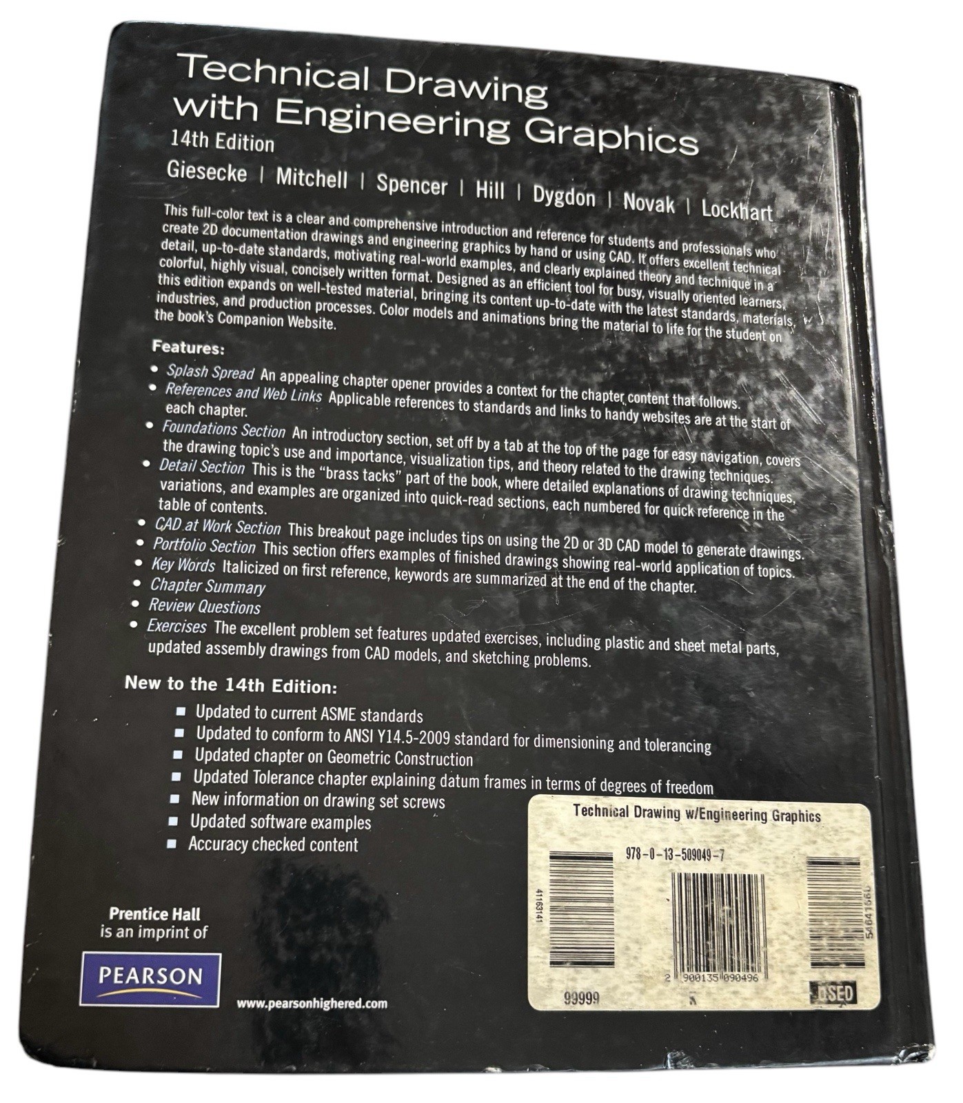 Technical Drawing with Engineering Graphics 14th Edition Giesecke Textbook