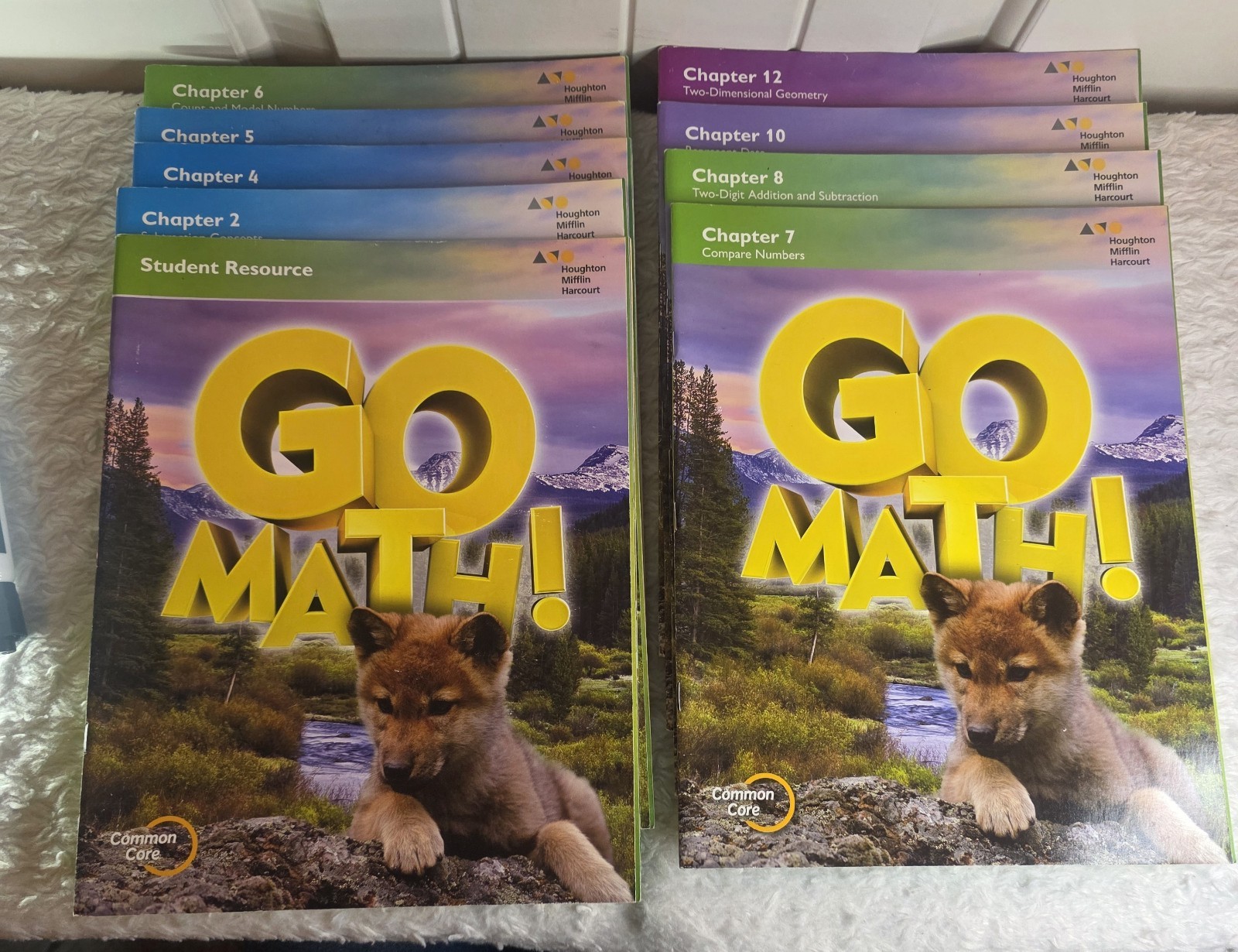 Go Math! Teacher Edition Grade 1 Planning Guide & Chapter (9 Books)