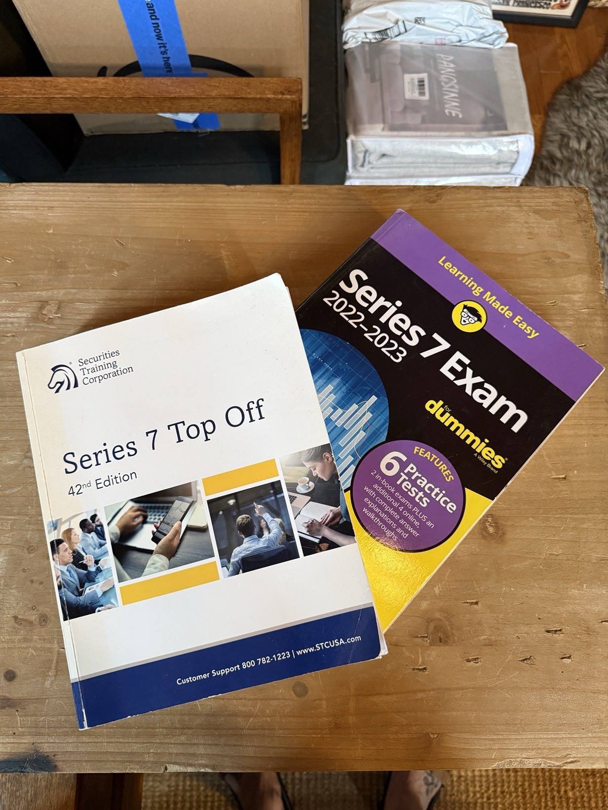 Lot If 2 Series 7 Books Top-Off 42nd Edition Securities Training Paperback