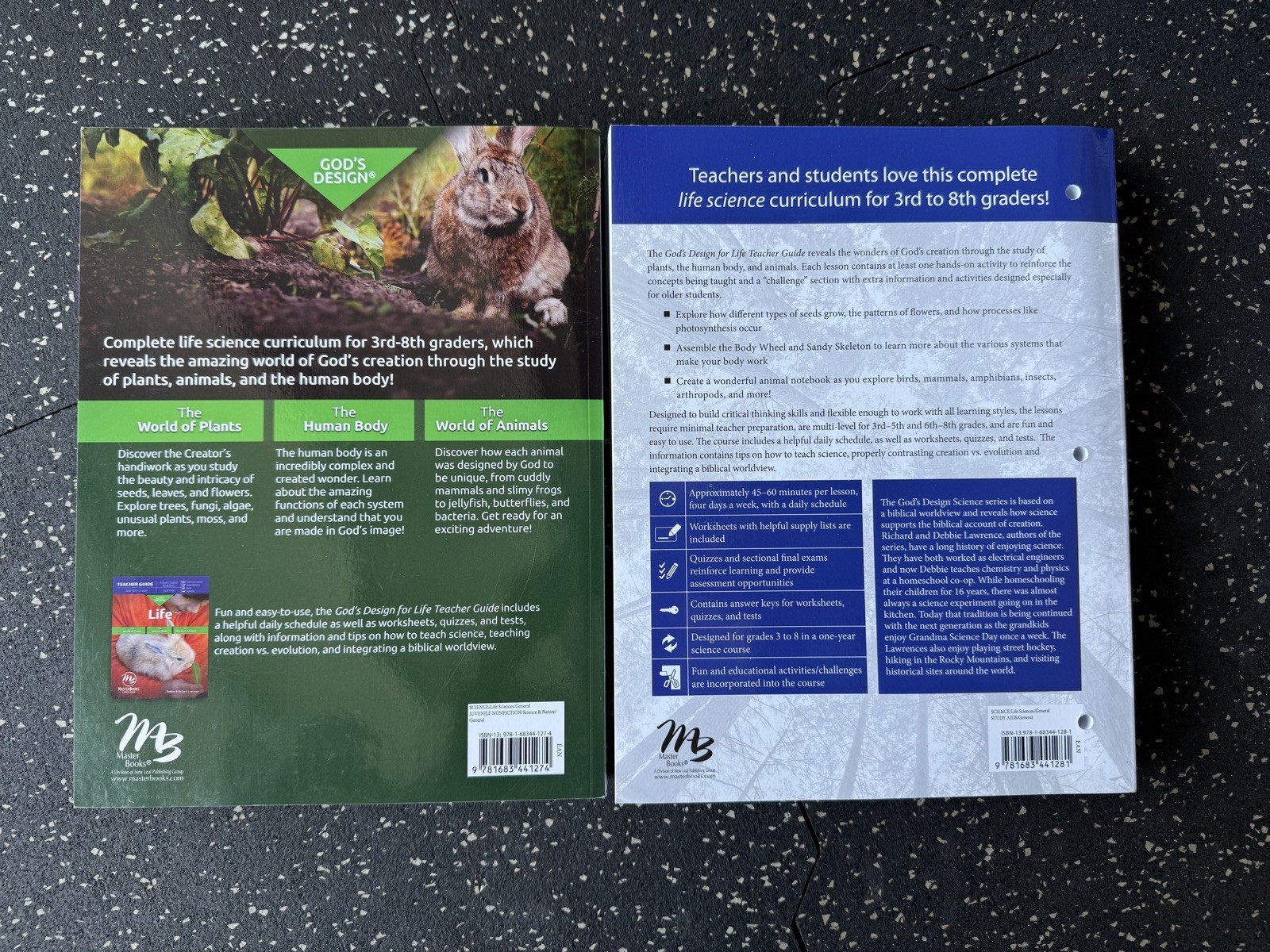 New GOD’S DESIGN LIFE Master Books Curriculum Set Student Teacher Homeschool
