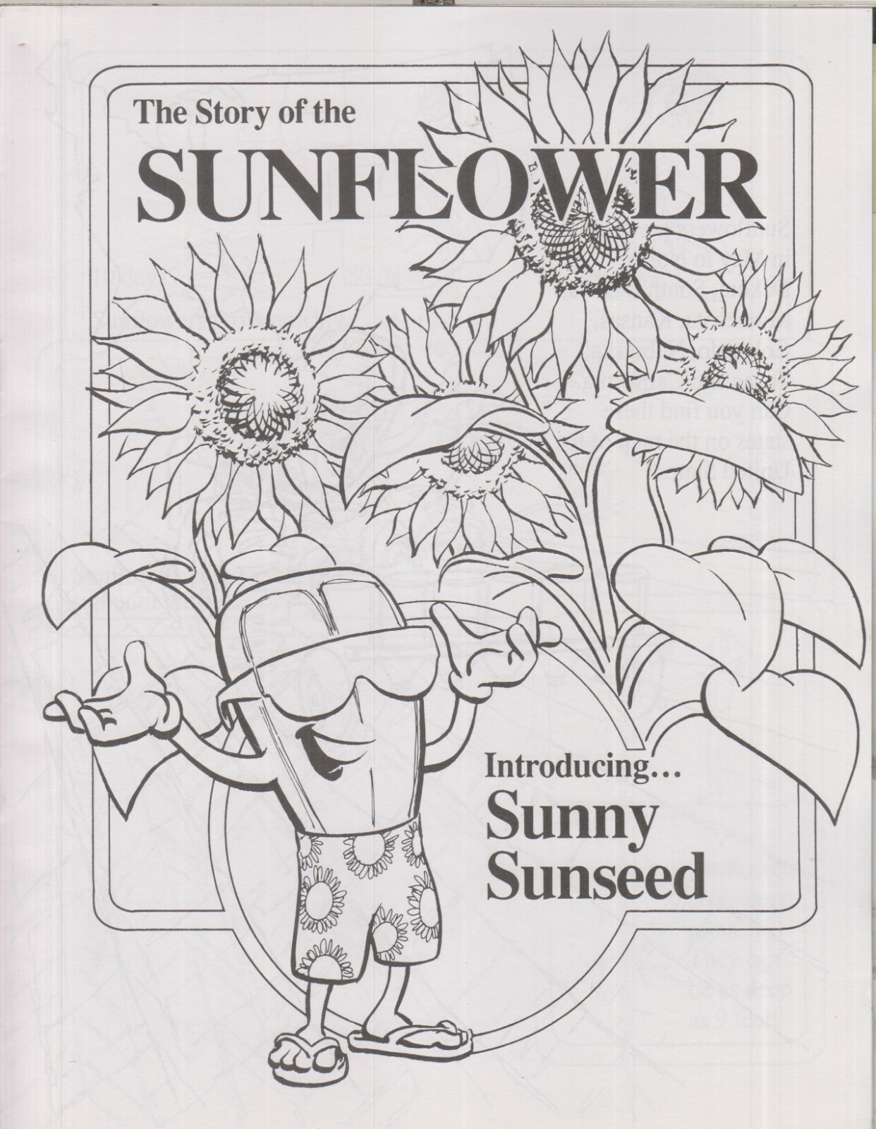 The Story of The Sunflower Introducing Sunny Sunseed (Staple Bound: Children’s,