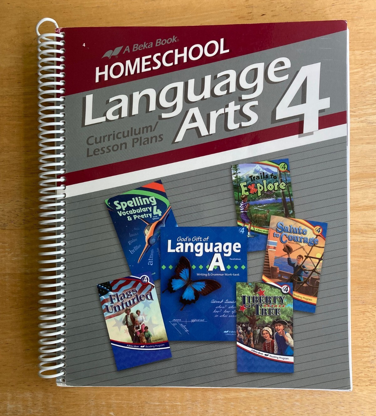 ABEKA Language Arts 4 Language A/Spelling/Readers/Tests/Lesson Plans Lot of 17