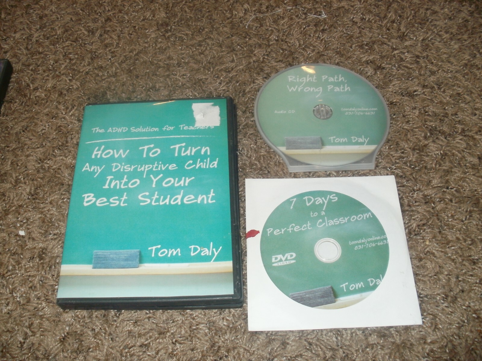Tom Daly HOW TO TURN ANY DISRUPTIVE CHILD INTO YOUR BEST STUDENT CD DVD ADHD