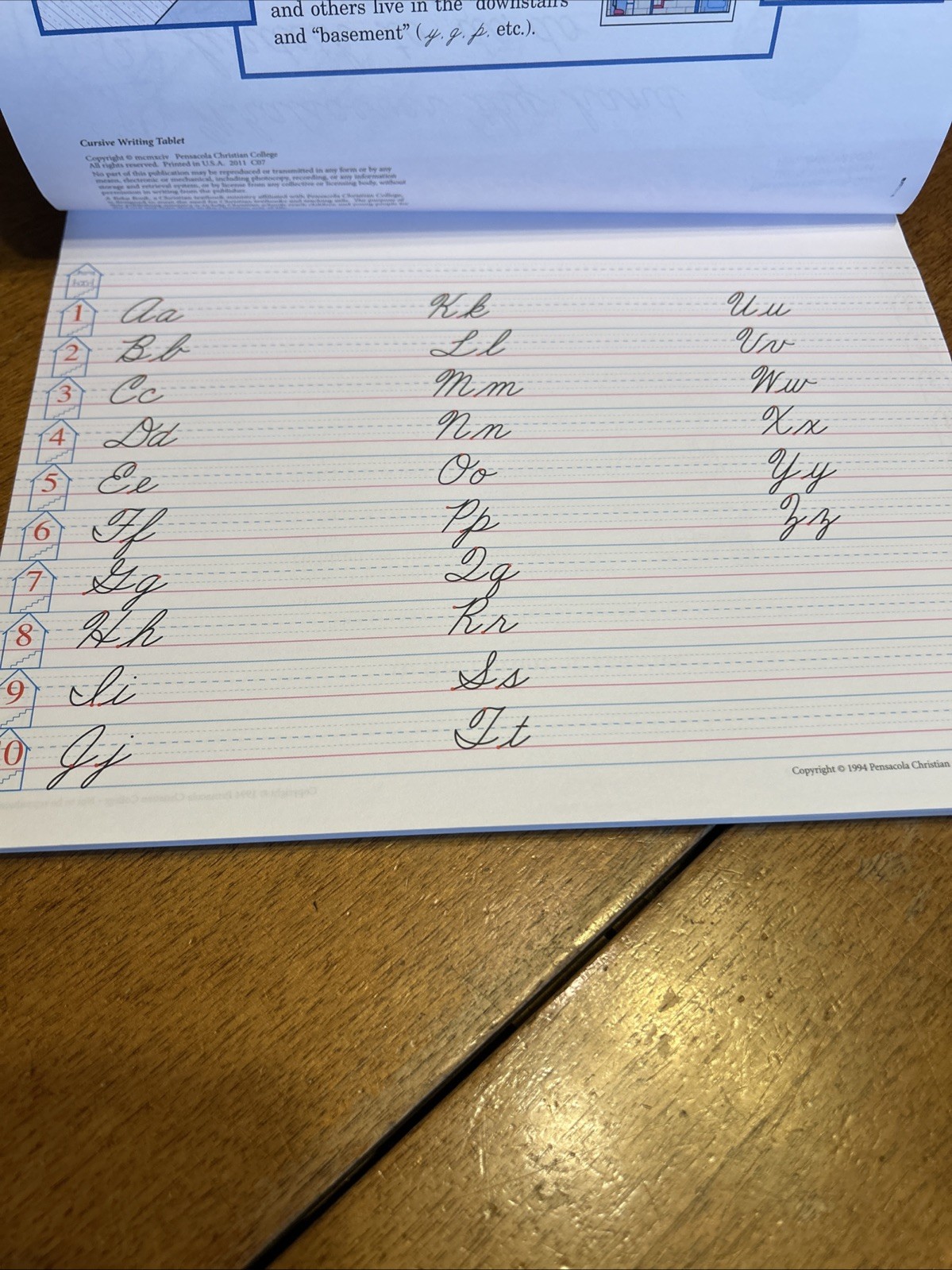 A beka Cursive Writing Tablet Like new