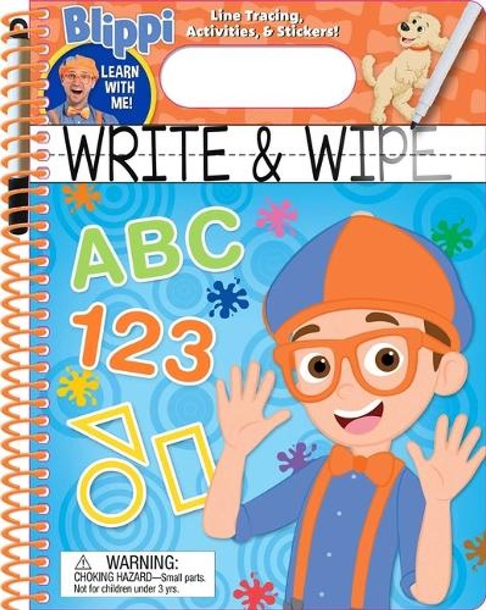 Blippi: Write and Wipe by Editors of Studio Fun International (English) Spiral B