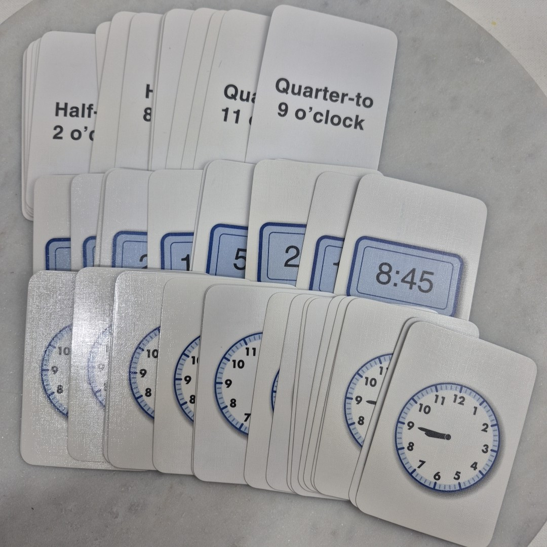 Telling Time Flashcards Everyday Mathematics Grades K-3