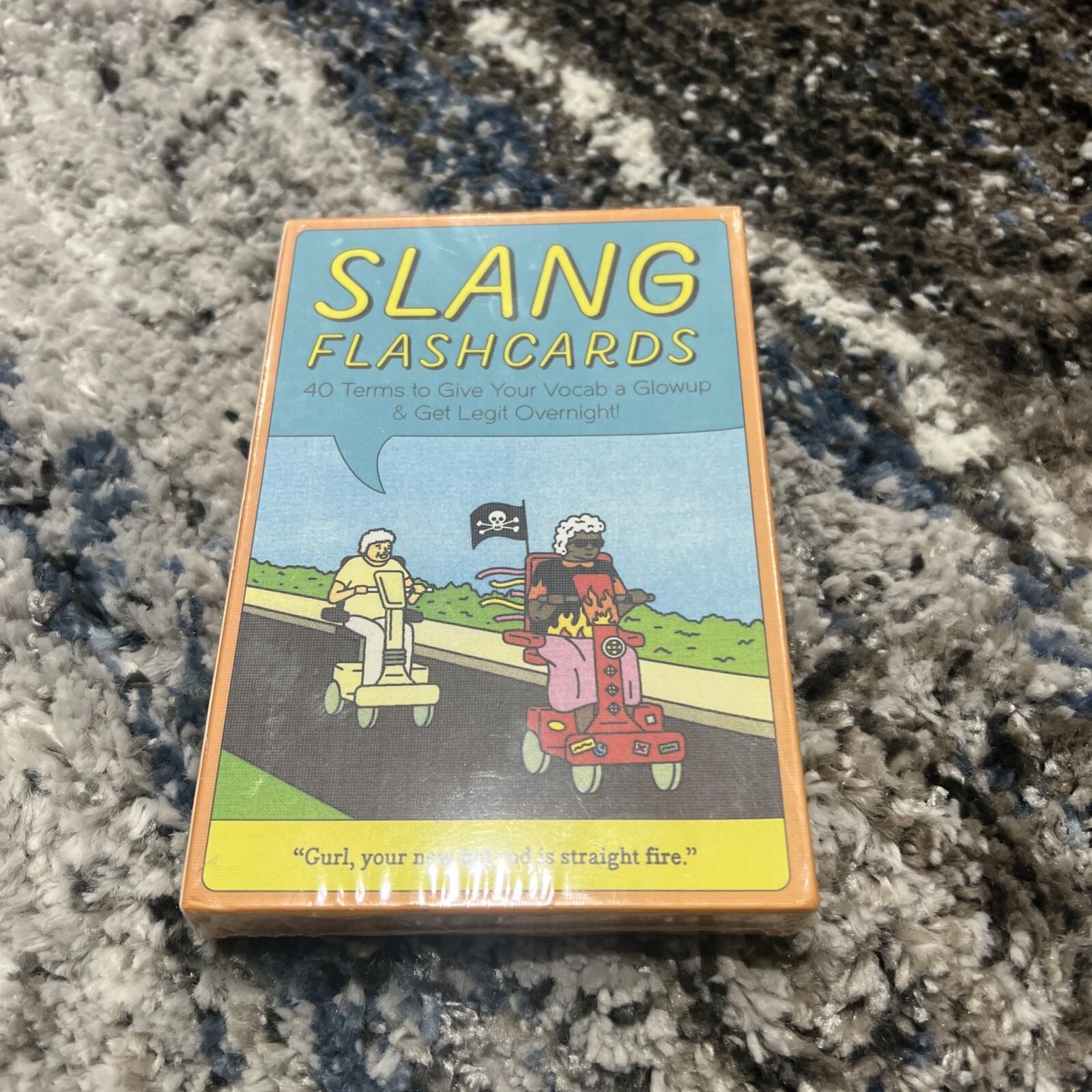NEW ~ Knock Knock SLANG FLASHCARDS 40 Terms To Get You Legit Overnight ~ Cards