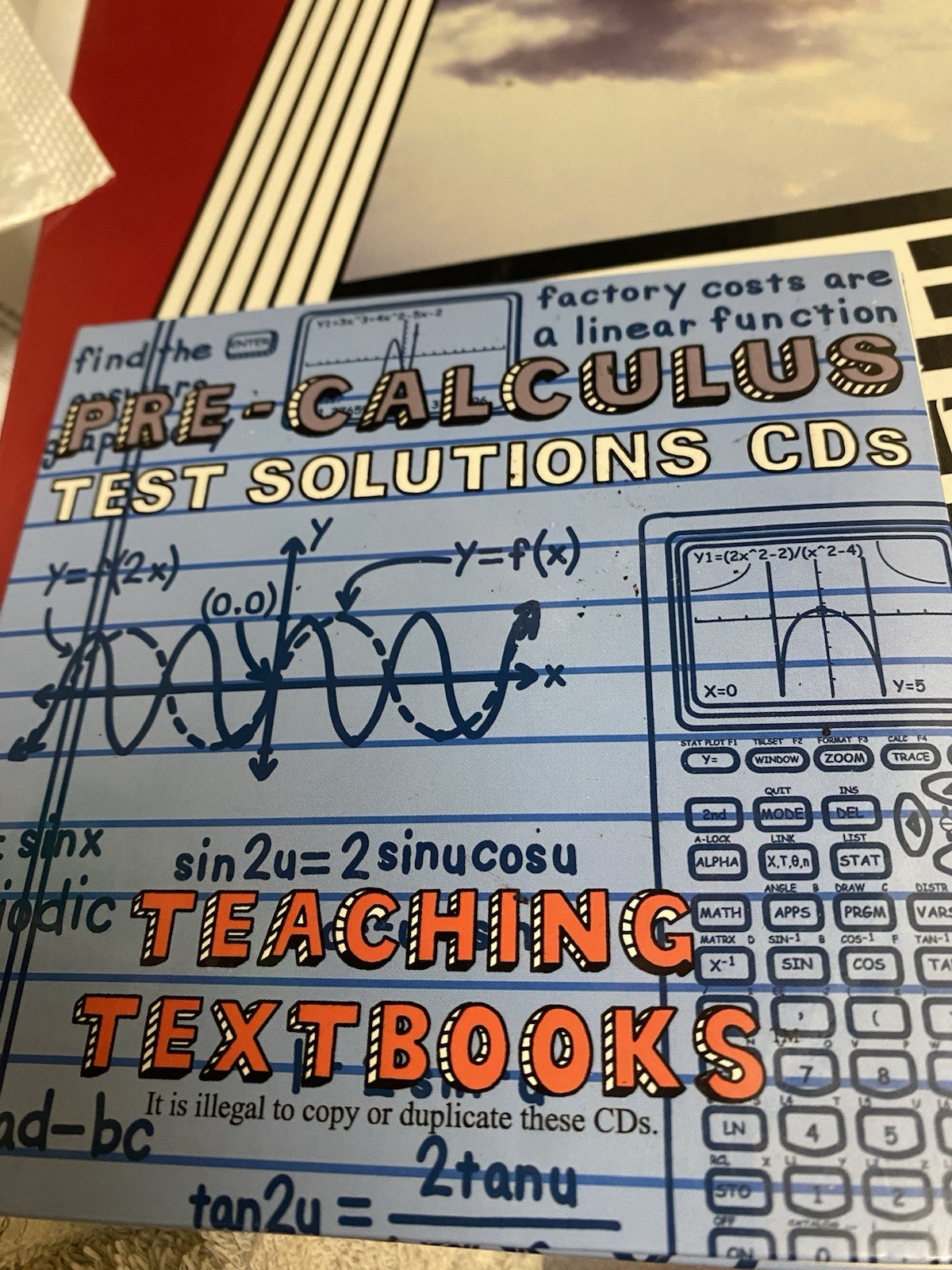 Teaching Textbooks Pre-Calculus Test Solutions CDs