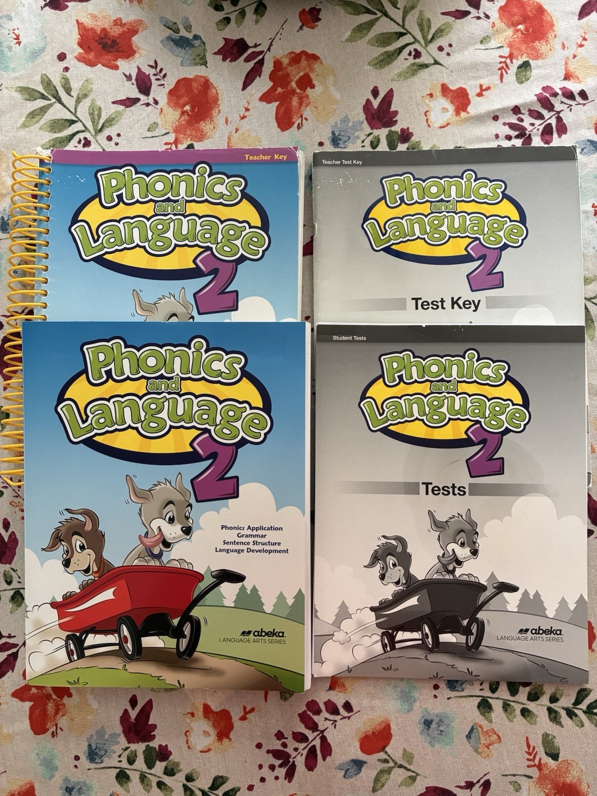 Abeka 2nd Grade Phonics and Language Student and Teacher Books Clean Copies