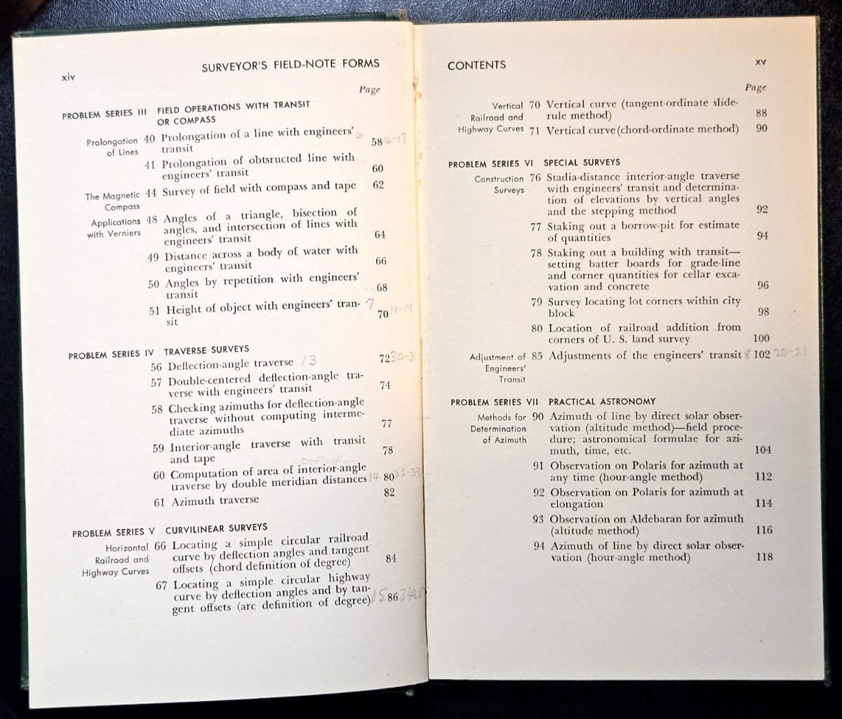 Surveyor’s Field-Note Forms, 3rd HC Bardsley & Carlton, Edition Feb. 1952 Ppd2U!