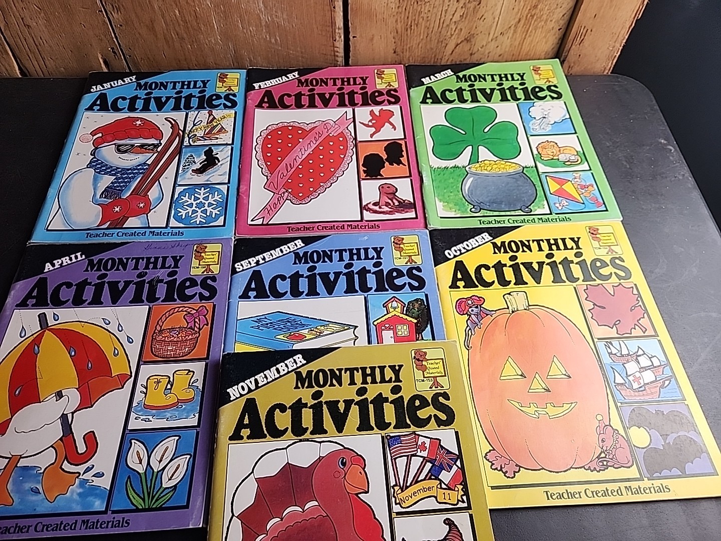 Lot of 7 Theme Books Teacher Created Materials Monthly Activities Reproducible