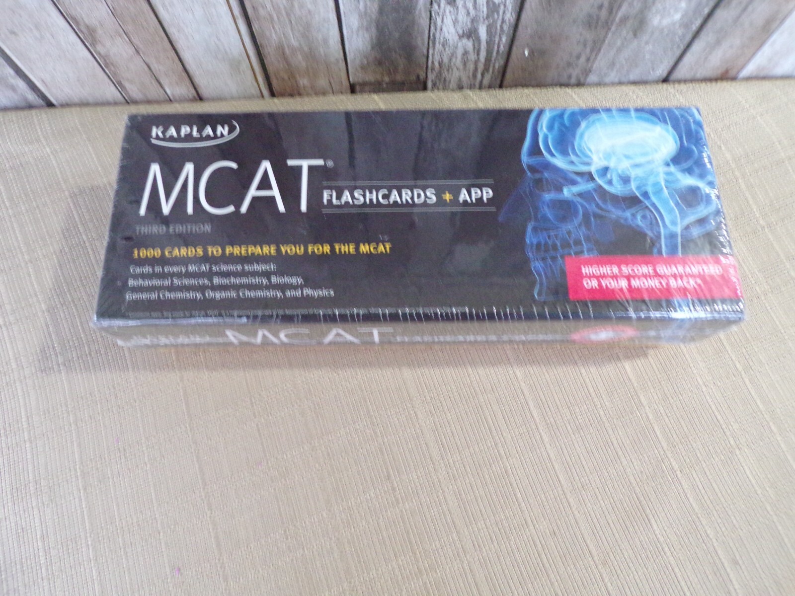 Kaplan MCAT Flashcards plus App Third Edition New in Sealed Box 1000 cards