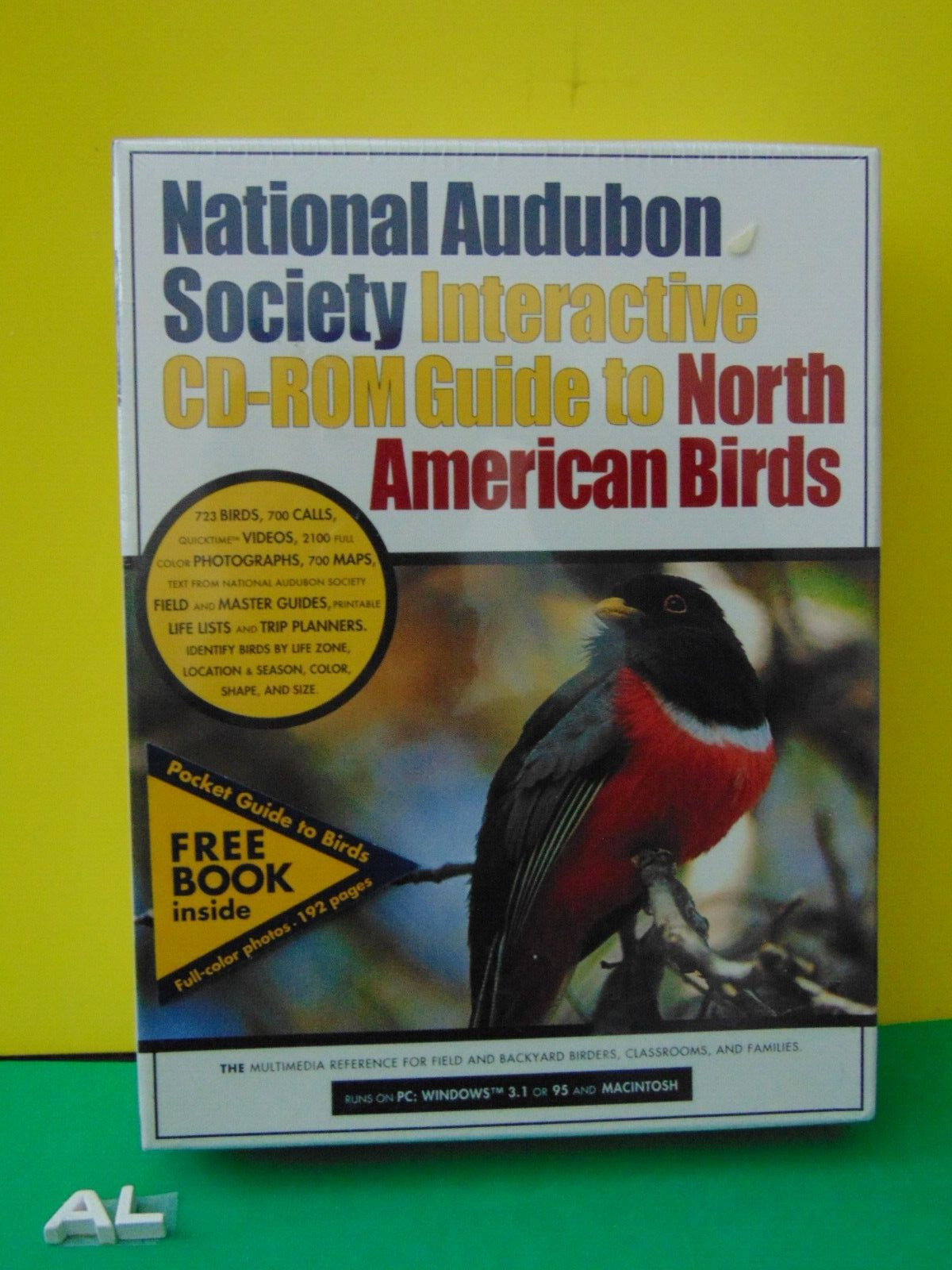 National Audubon Society Guide to North American Birds CD-ROM & Book New Sealed