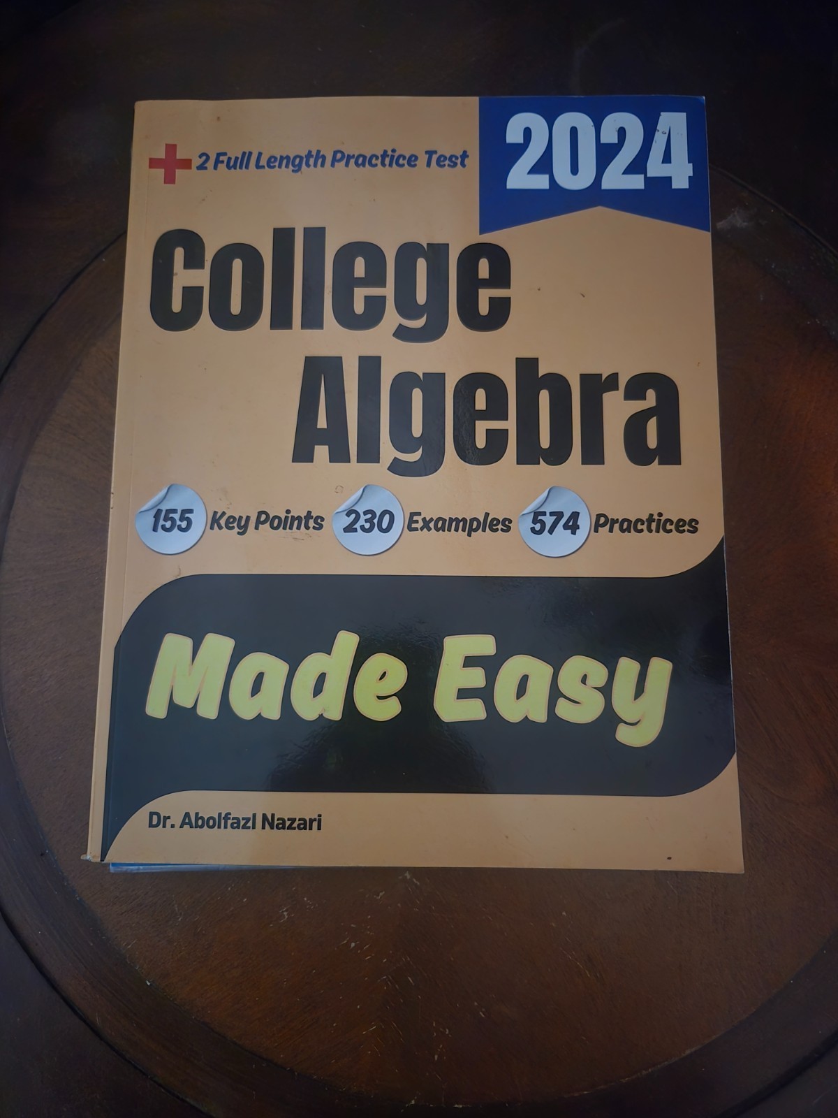 College Algebra Study Bundle – Made Easy Textbook & 3 QuickStudy Cheat Sheets