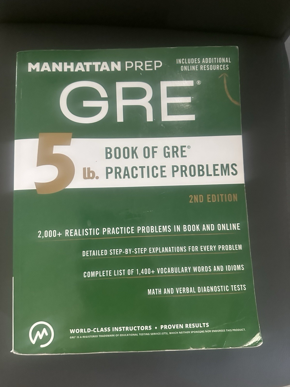 Manhattan Prep 5 lb Book of GRE Practice Problems Paperback, 2nd Edition