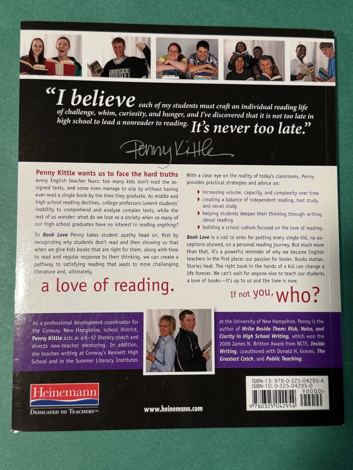 Book Love : Developing Depth, Stamina, and Passion in Adolescent Readers by Penn