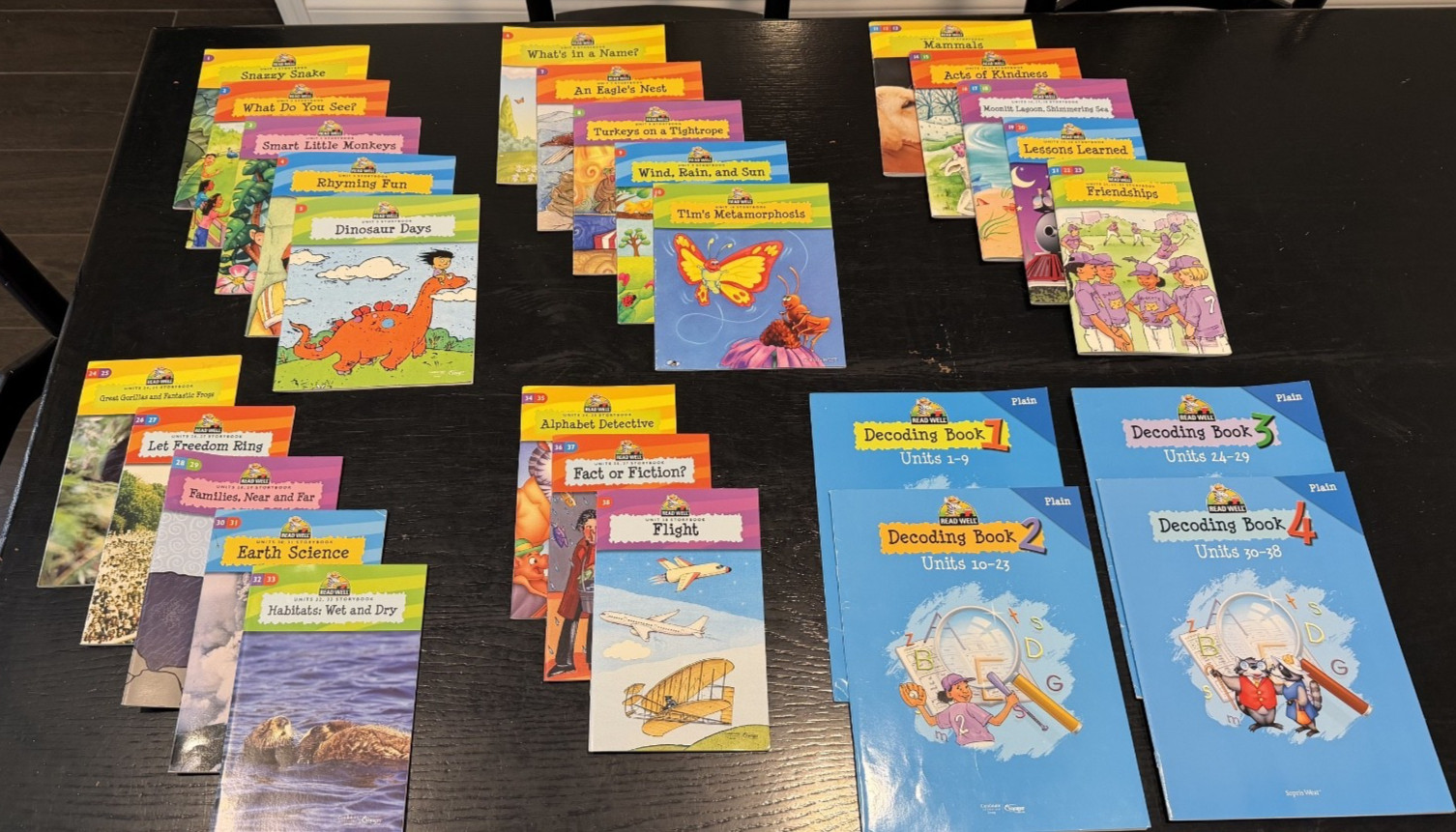 Read Well 1 Complete Set Units 1-38 + PLUS 1- 4 Decoding Books