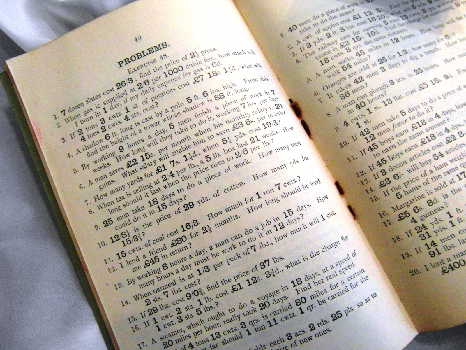 ANTIQUE SCHOOL PRACTICAL ARITHMATIC TEXTBOOK GRANT EDUCATIONAL