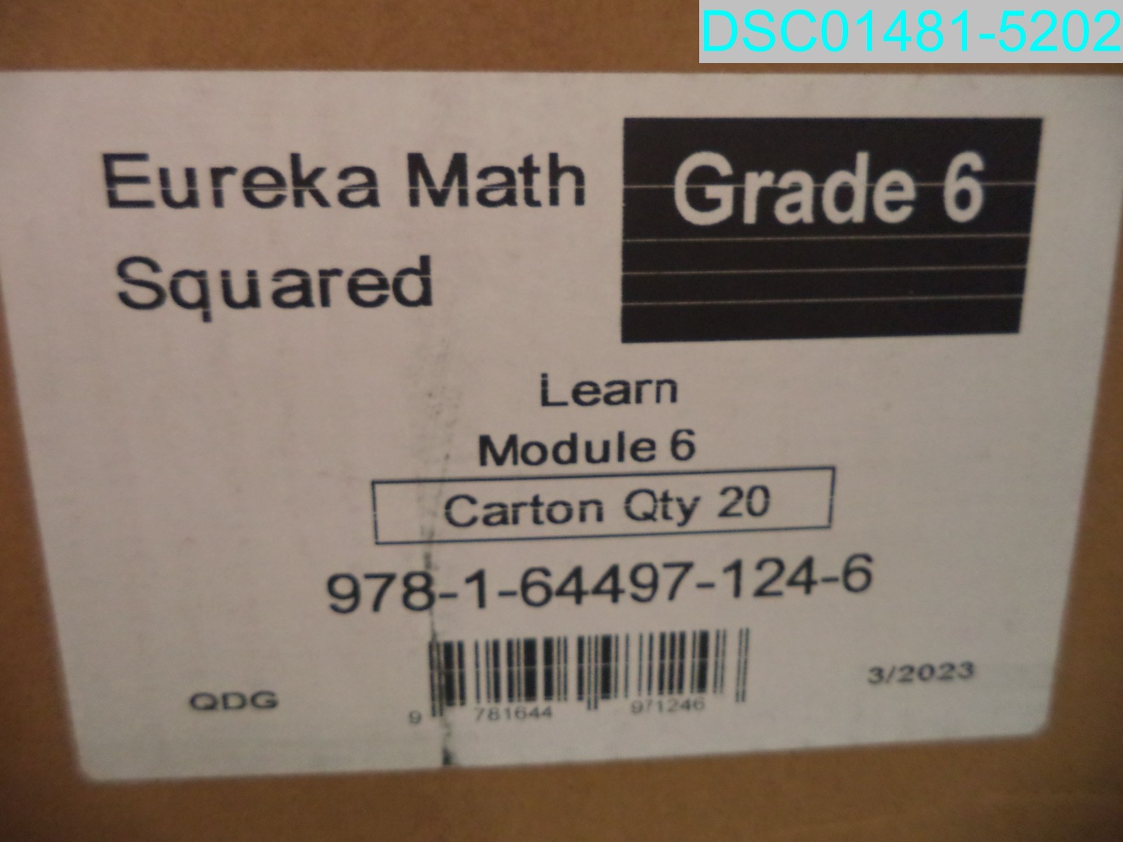 QTY=20: Eureka Math Squared Grade 6 Learn Ratios & Rates Module 6 9781644971246